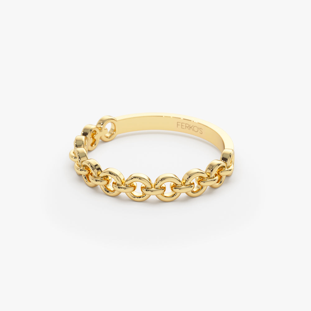 OBFJ2272 - 14K Gold Stackable Dainty Ring 8