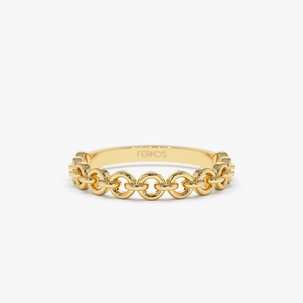 OBFJ2272 - 14K Gold Stackable Dainty Ring 1