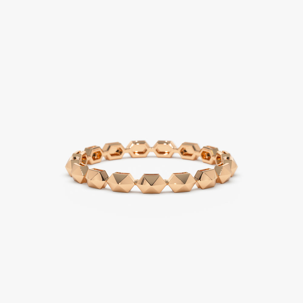OBFJ1532 - 14k Petite Mini Pyramid Ring 5