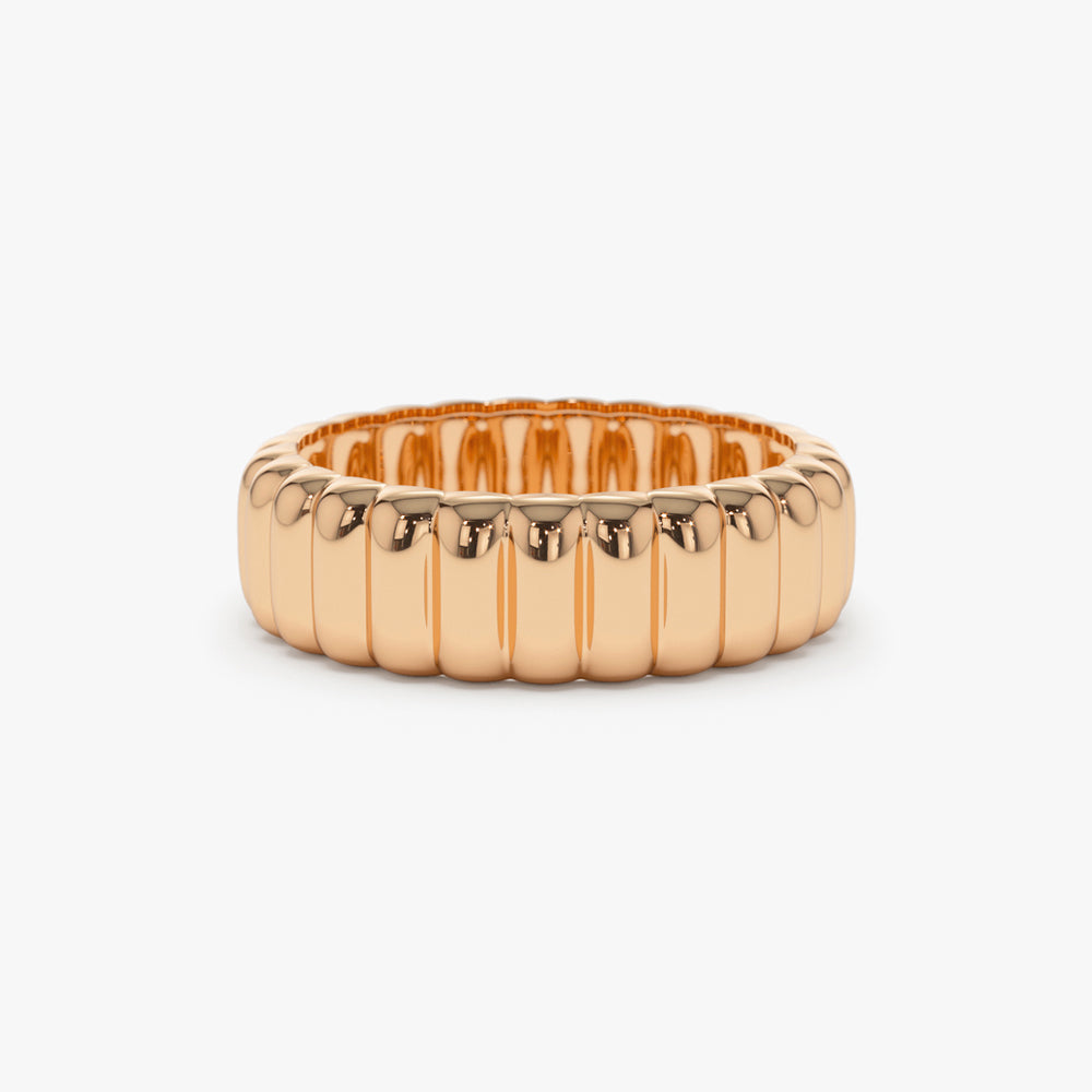 OBFJ1546 - 14k Iconic Dome Bold Statement Ring 3