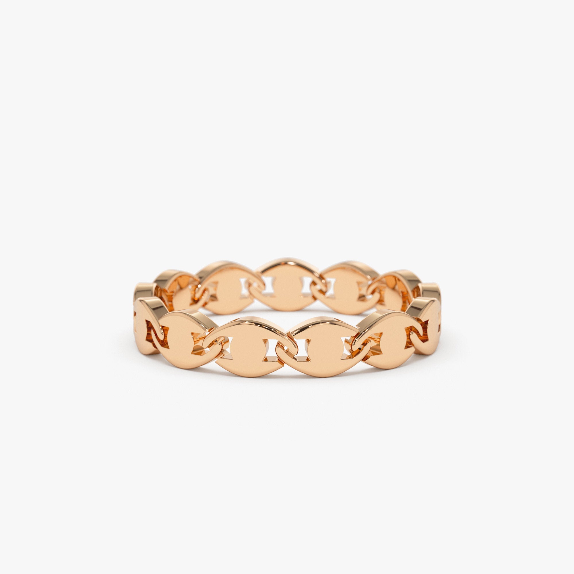 OBFJ0752 - 14K Chain Link Ring 5