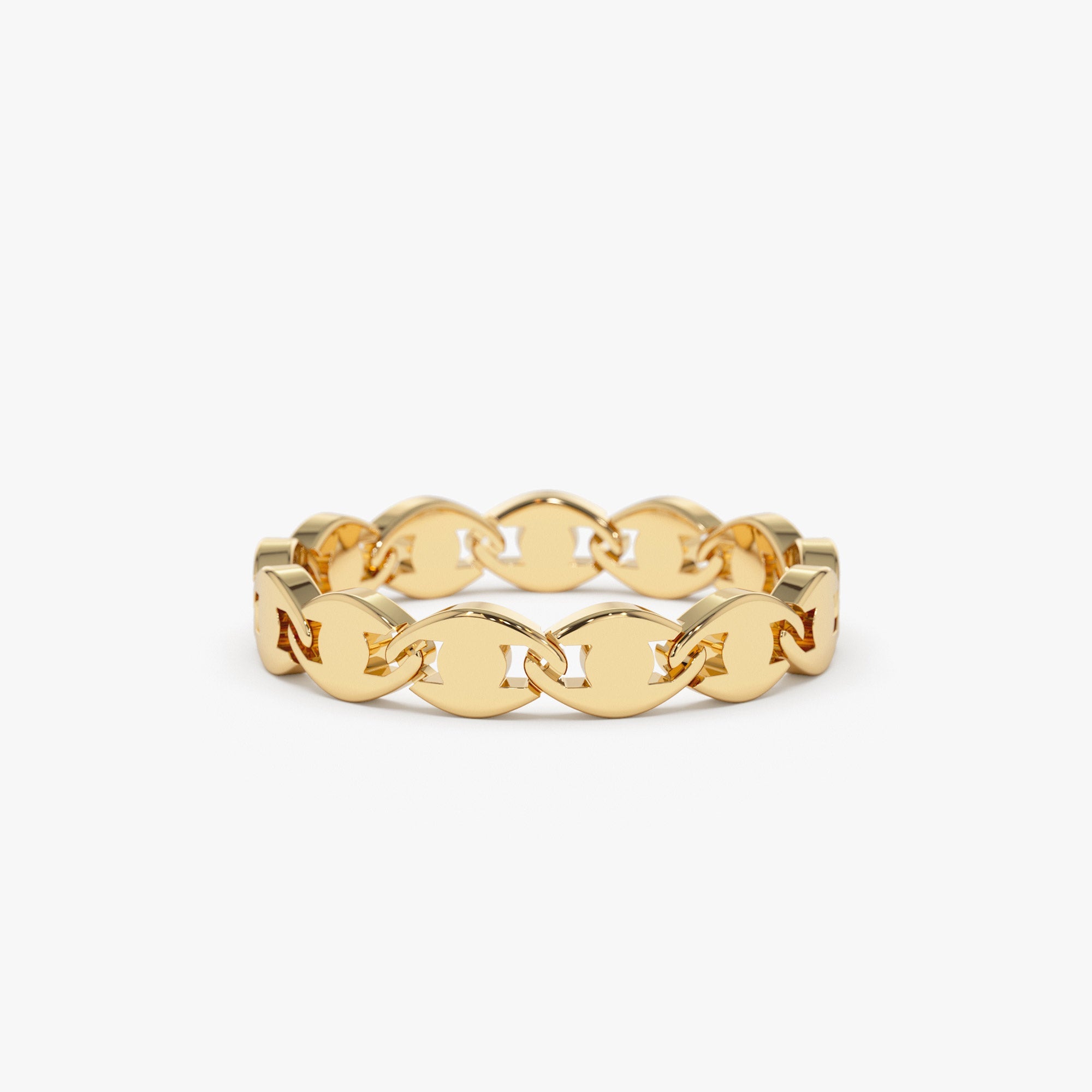 OBFJ0752 - 14K Chain Link Ring 1