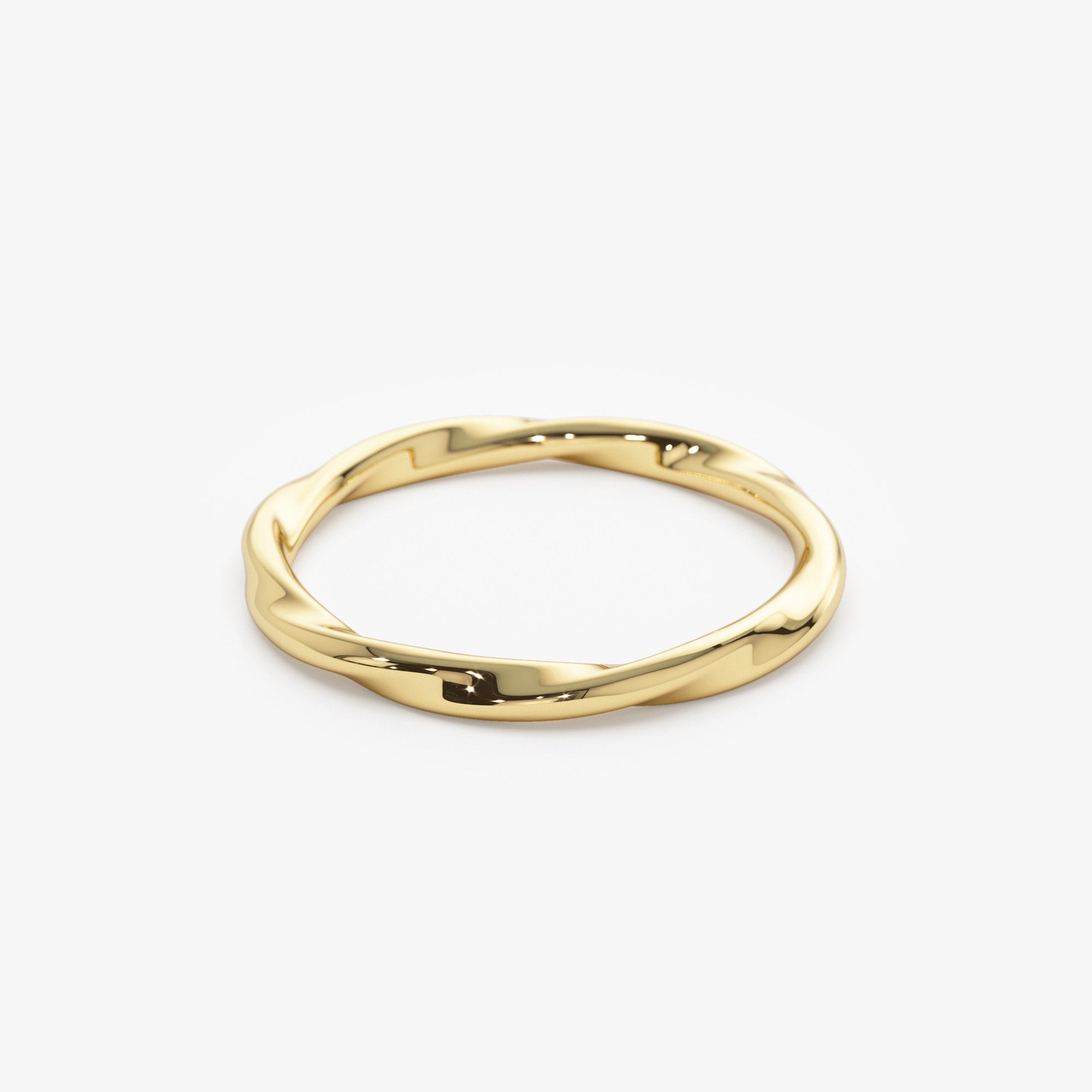 OBFJ1351 - 14k Wavy Promise Ring 6