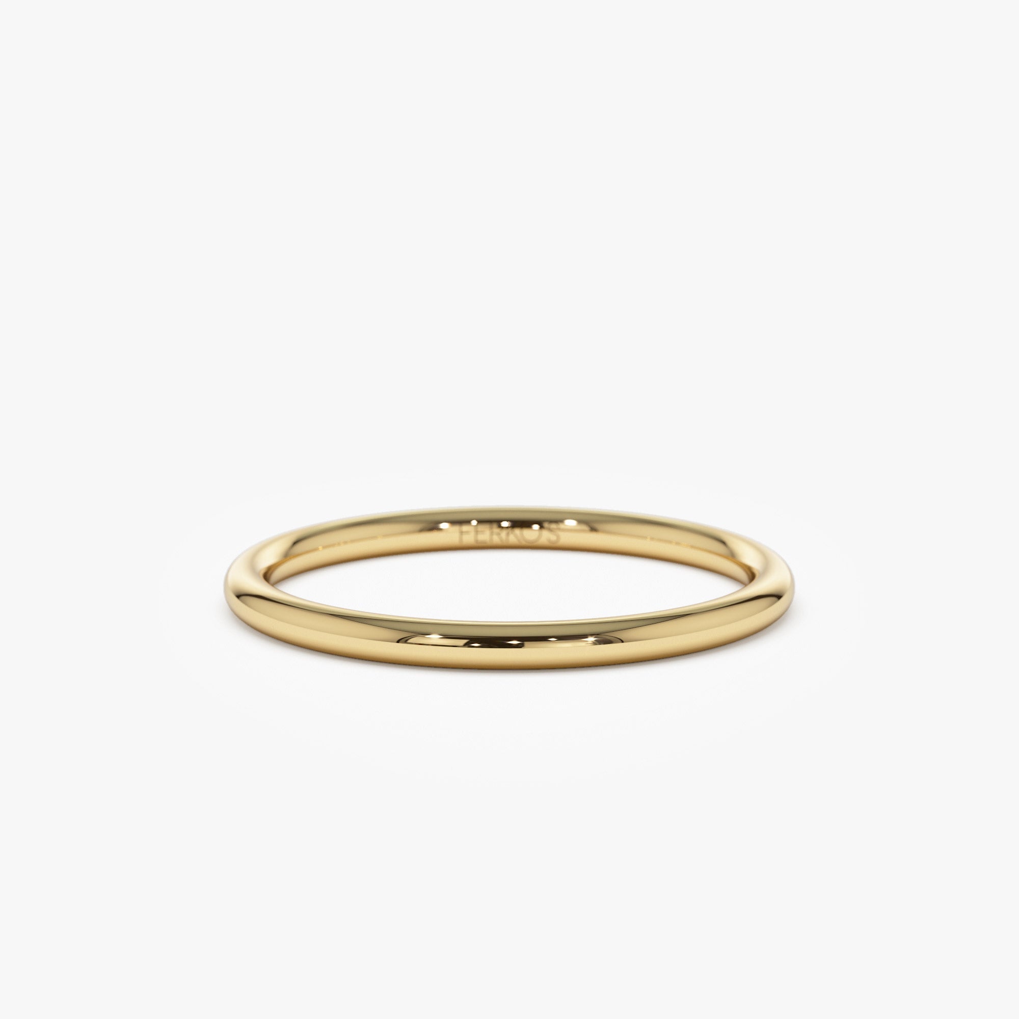 OBFJ1342 - 14K Solid Gold 1.5 MM Wedding Band 1