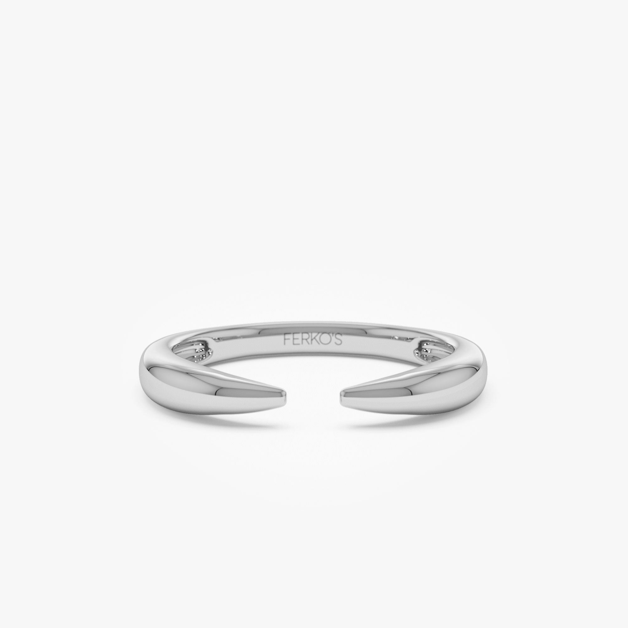 OBFJ1254 - 14K Open Claw Cuff Ring For Women 6