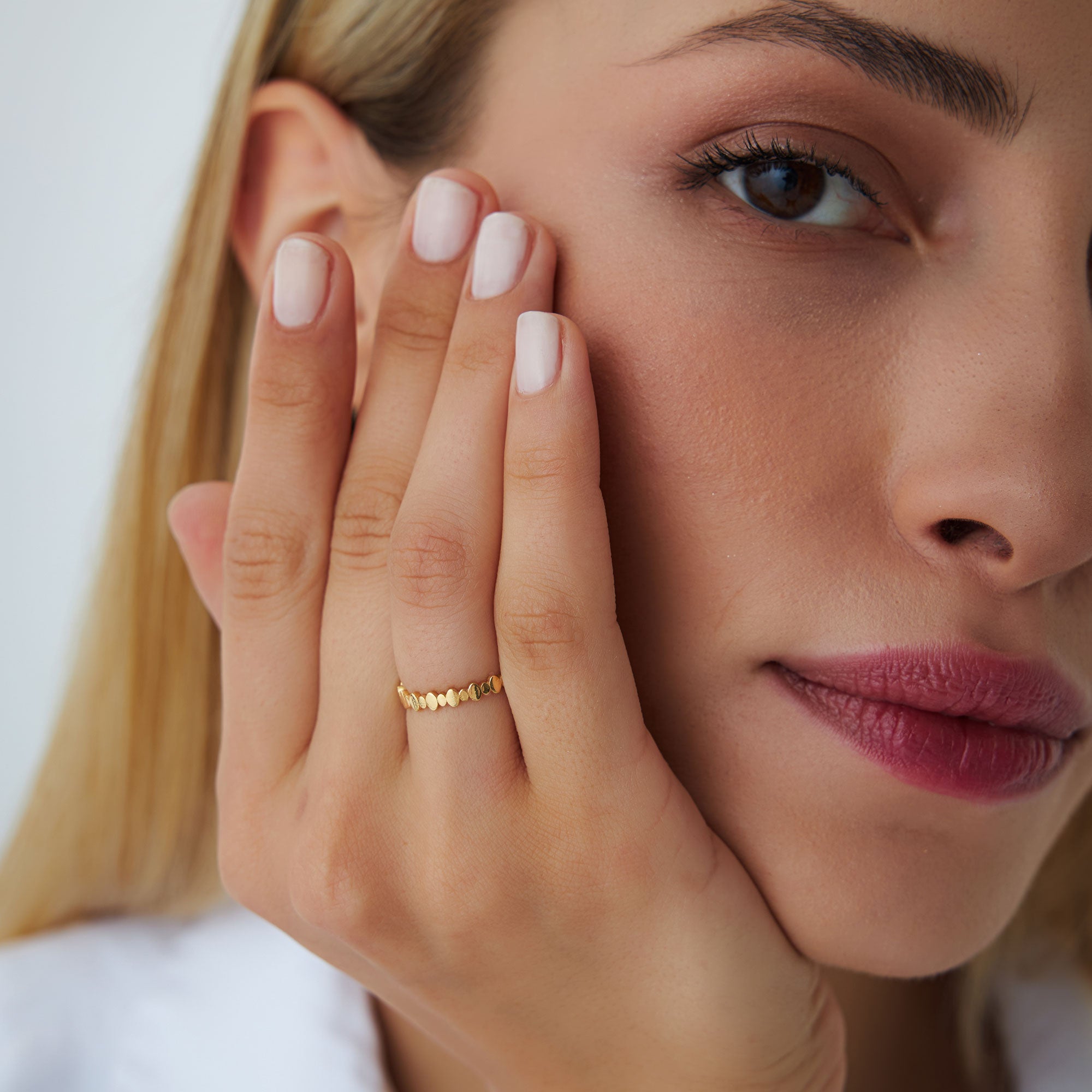 OBFJ1290 - 14k Alternating Size Oval Ring 5