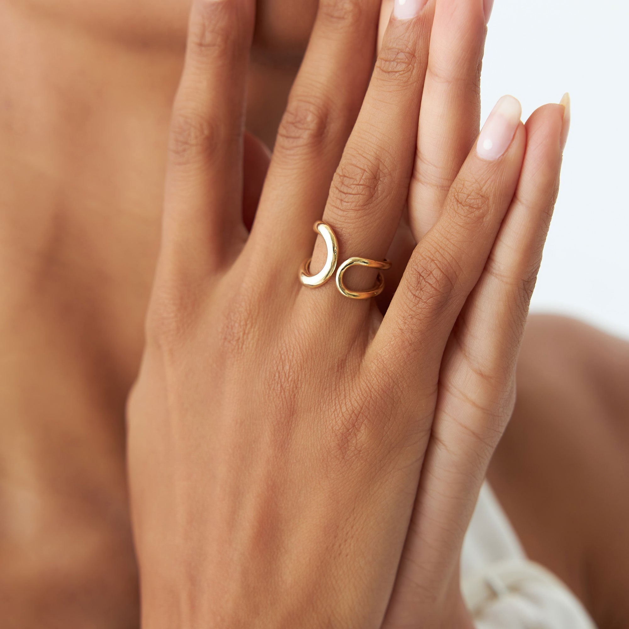 OBFJ1194 - 14k Unique Design Bold Gold Ring 2