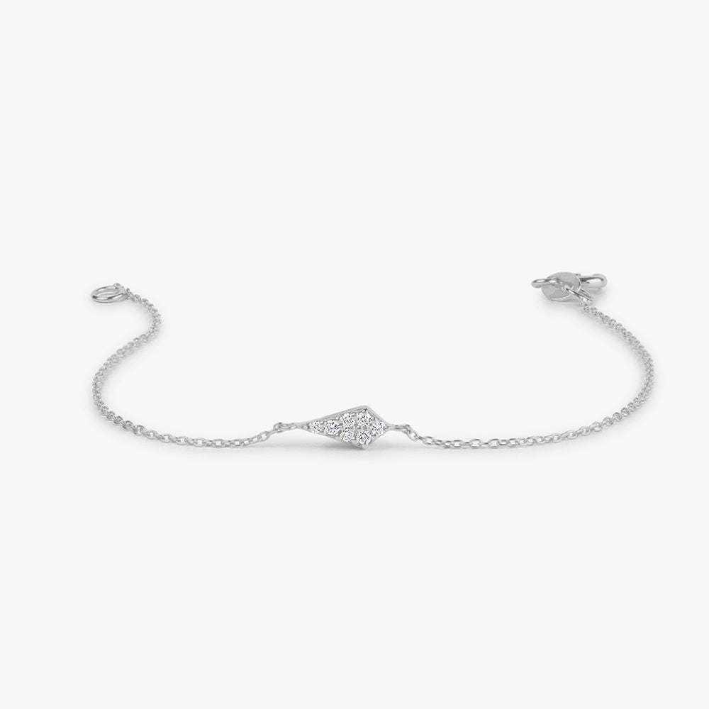 OBFJ1728 - 14k Gold Diamond Bracelet 6