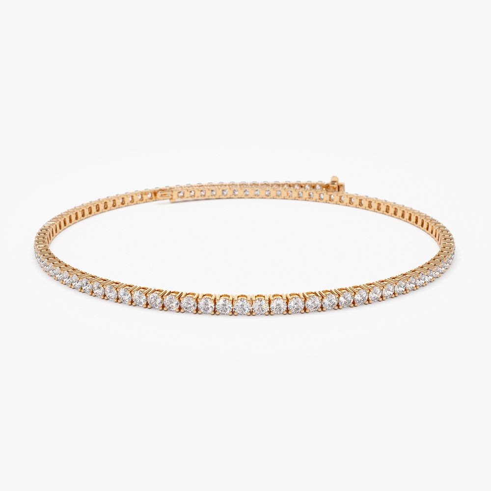 OBFJ0209 - 14K Rose Gold Diamond Tennis Bracelet 2.20 ctw 1