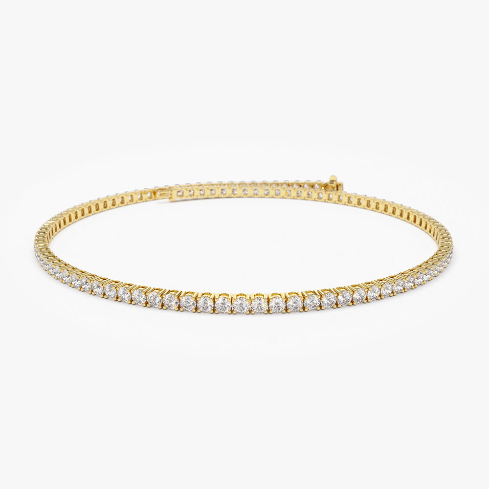OBFJ2048 - Diamond Tennis Bracelet 2.20 ctw bracelets in selectable metal and diamond options - Roselle Jewelry view 1