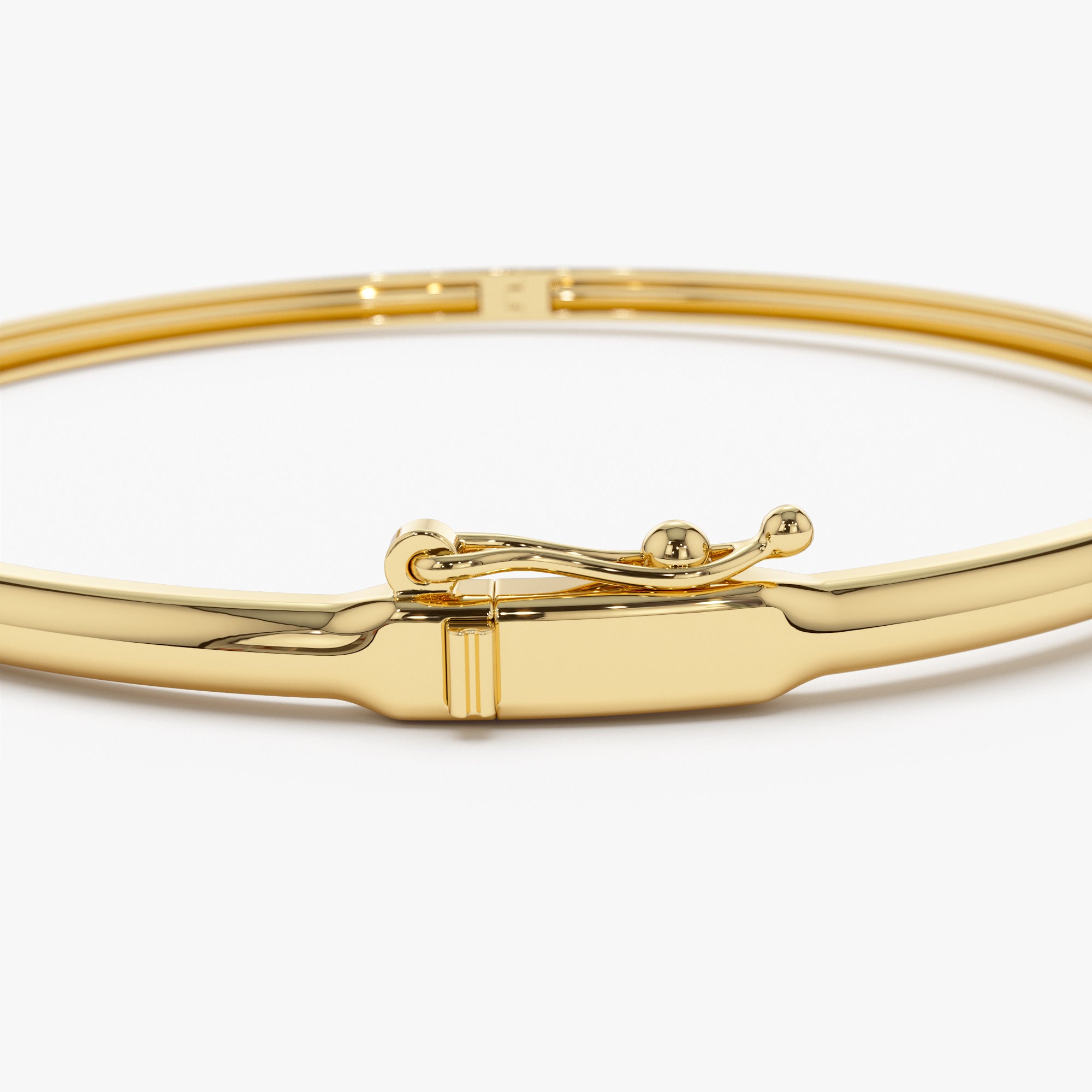 OBFJ1172 - 14k Solitaire Diamond Bangle Bracelet 0.10 - 0.30 ctw 12