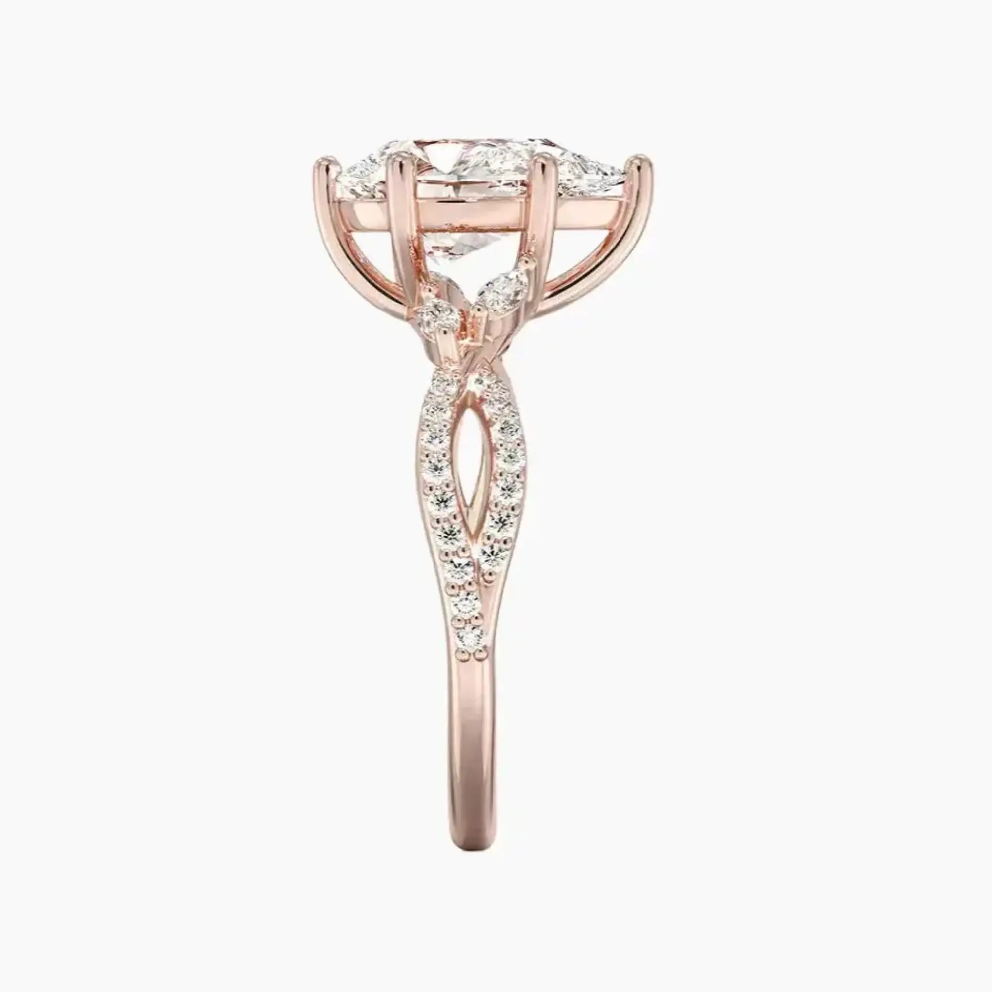 OBSER133 - Amara Luxe Adorned Pear engagement ring setting view 6