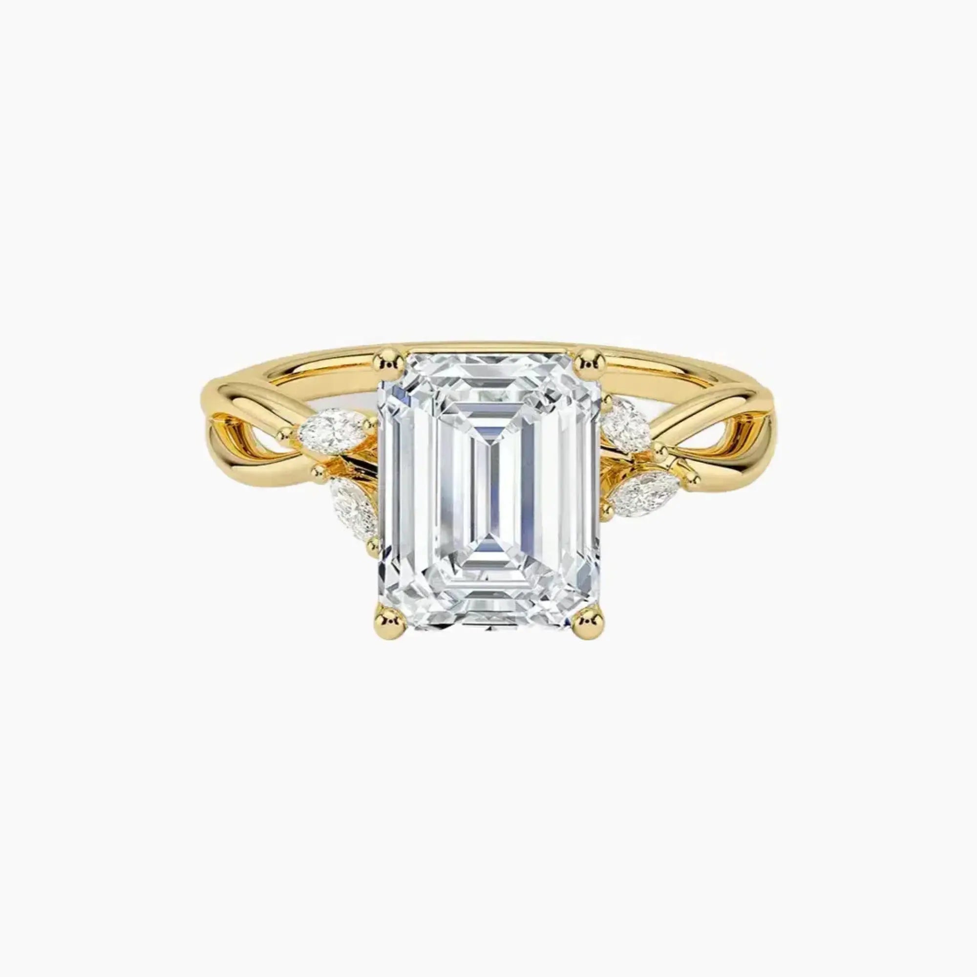 OBSER249 - Amara Emerald engagement ring setting view 7