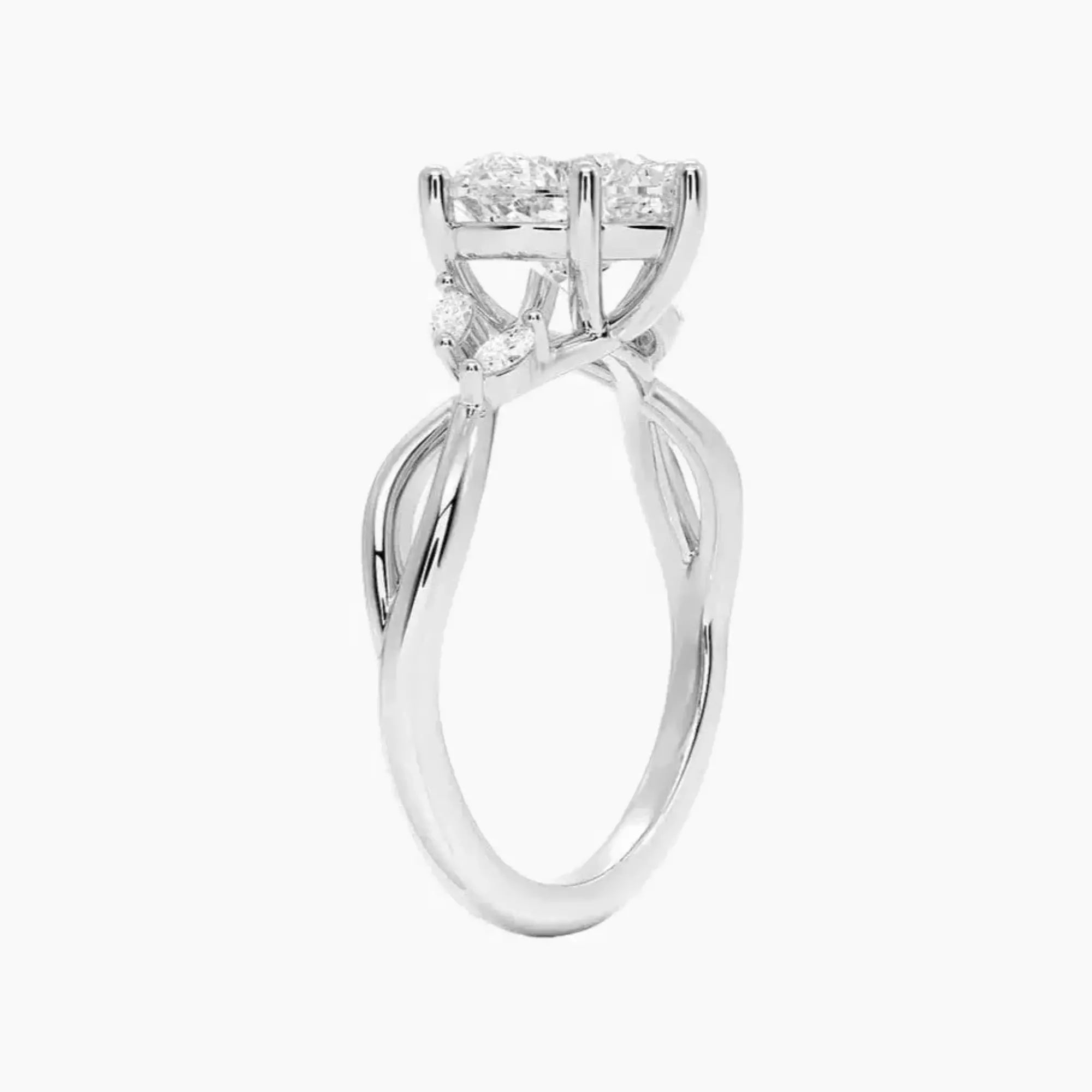 OBSER246 - Amara Heart engagement ring setting view 2