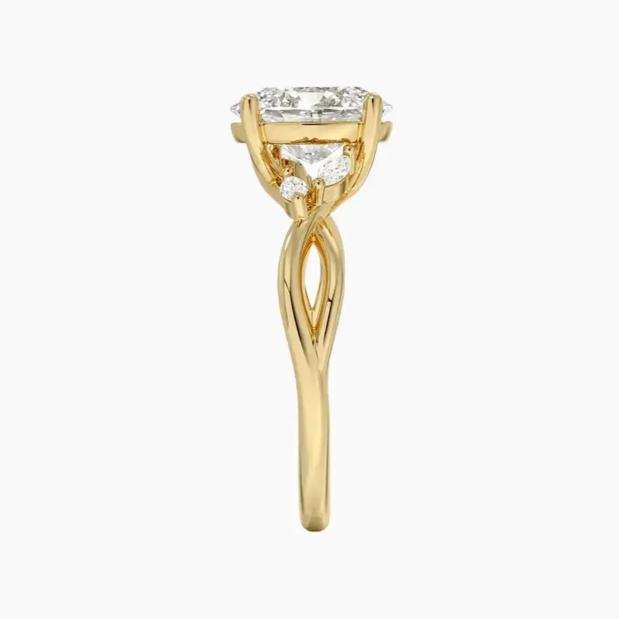 OBSER253 - Amara Oval engagement ring setting view 9