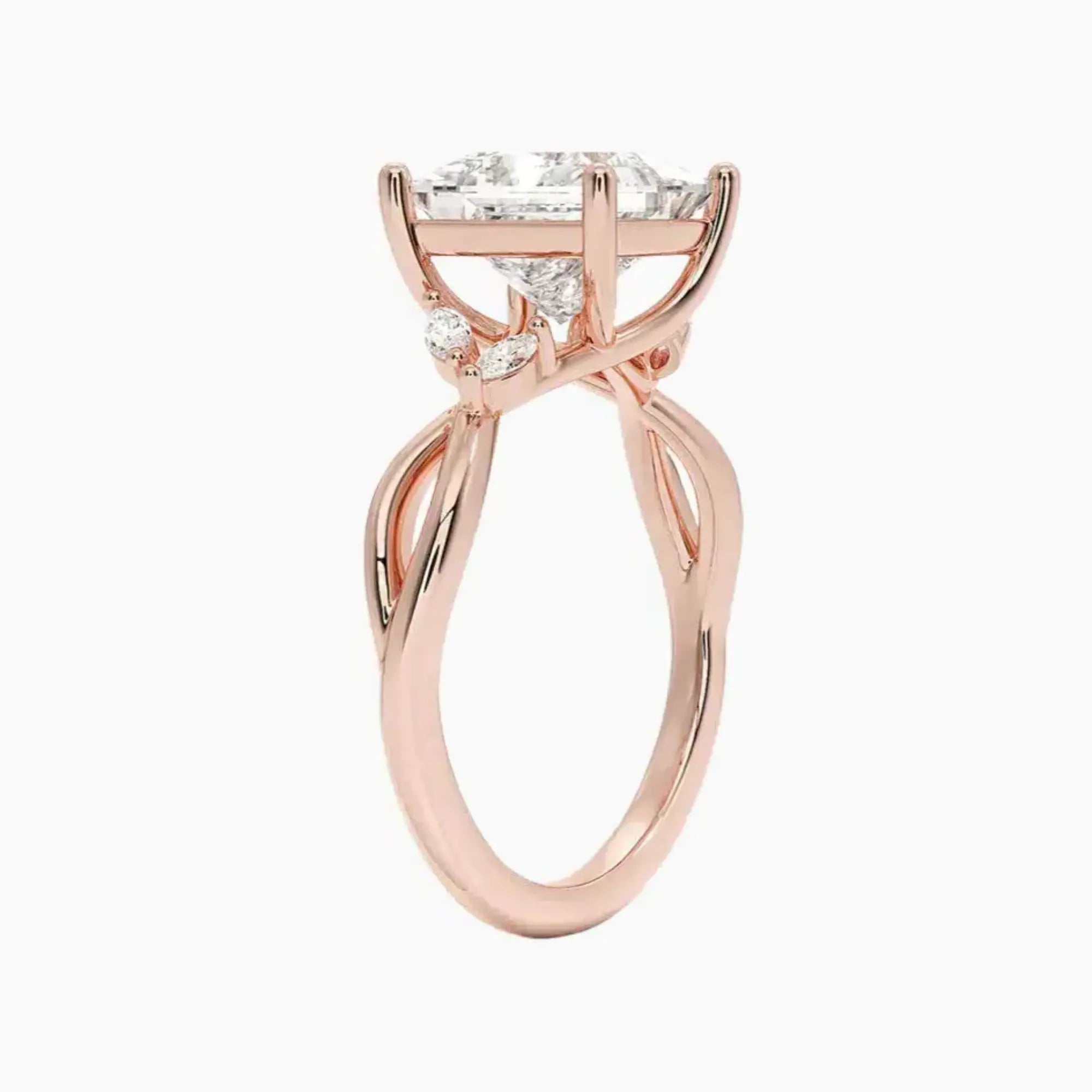 OBSER250 - Amara Princess engagement ring setting view 5