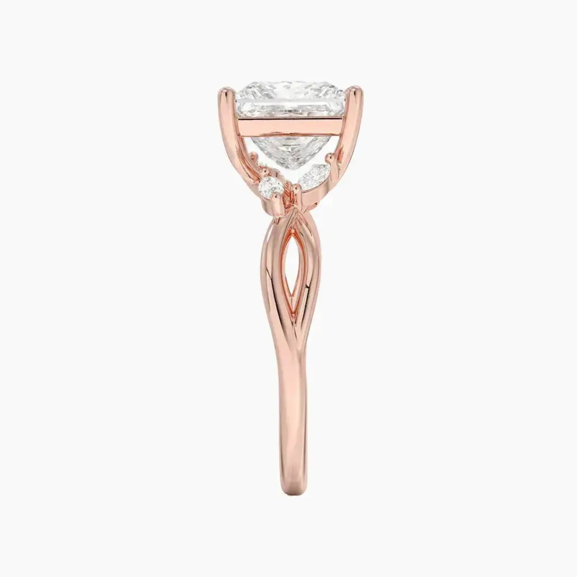 OBSER250 - Amara Princess engagement ring setting view 6