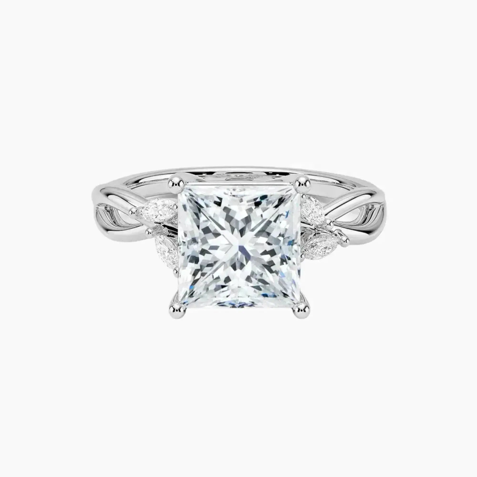 OBSER250 - Amara Princess engagement ring setting view 1
