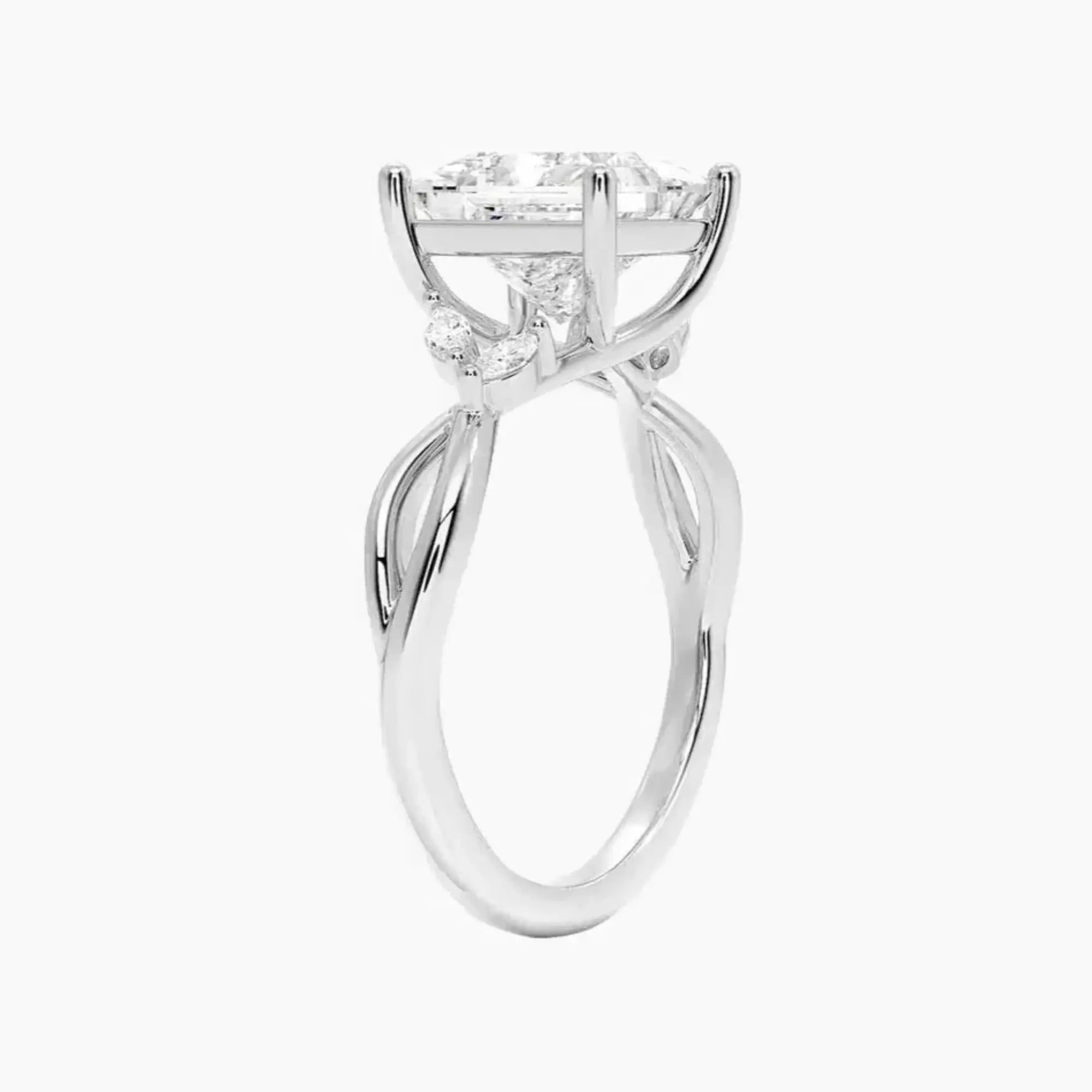 OBSER250 - Amara Princess engagement ring setting view 2