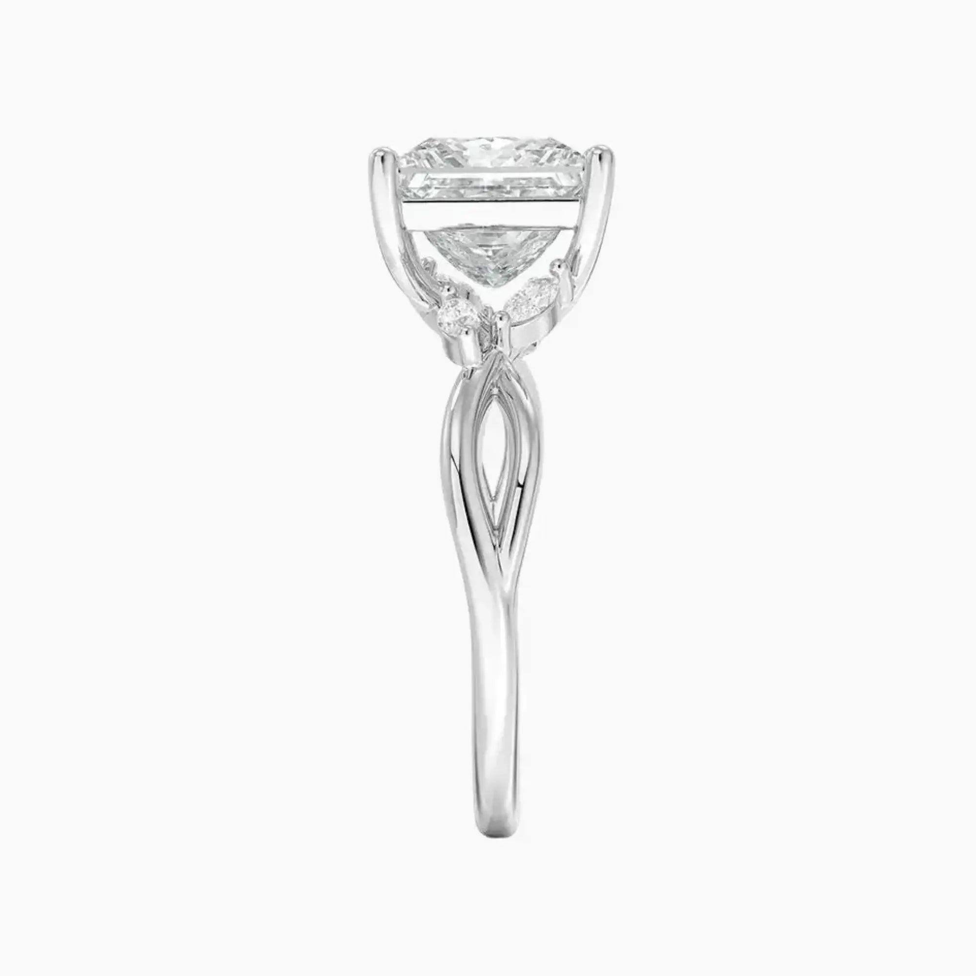 OBSER250 - Amara Princess engagement ring setting view 3