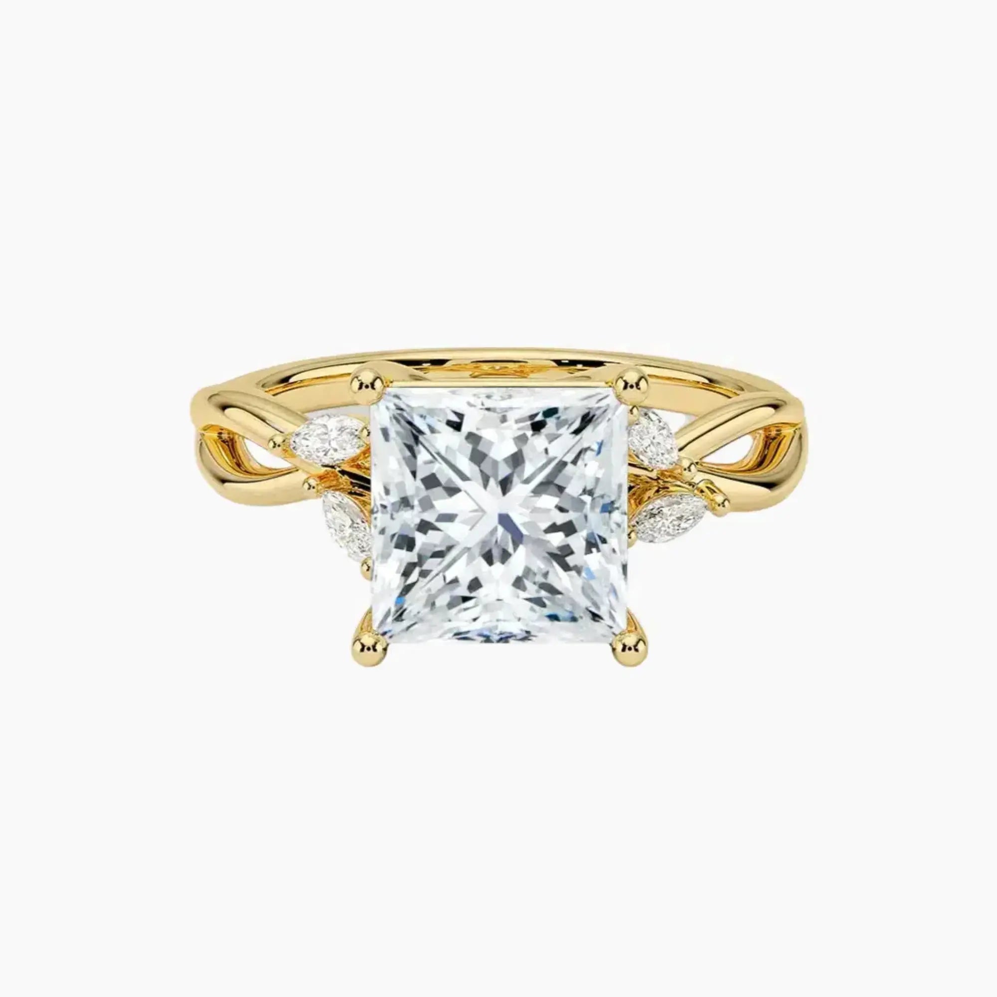 OBSER250 - Amara Princess engagement ring setting view 7