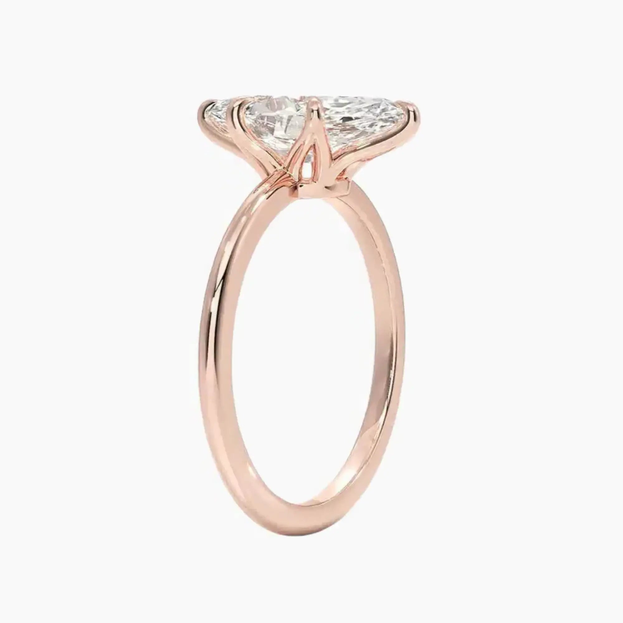 OBSER392 - Faye Solitaire Marquise engagement ring setting view 5