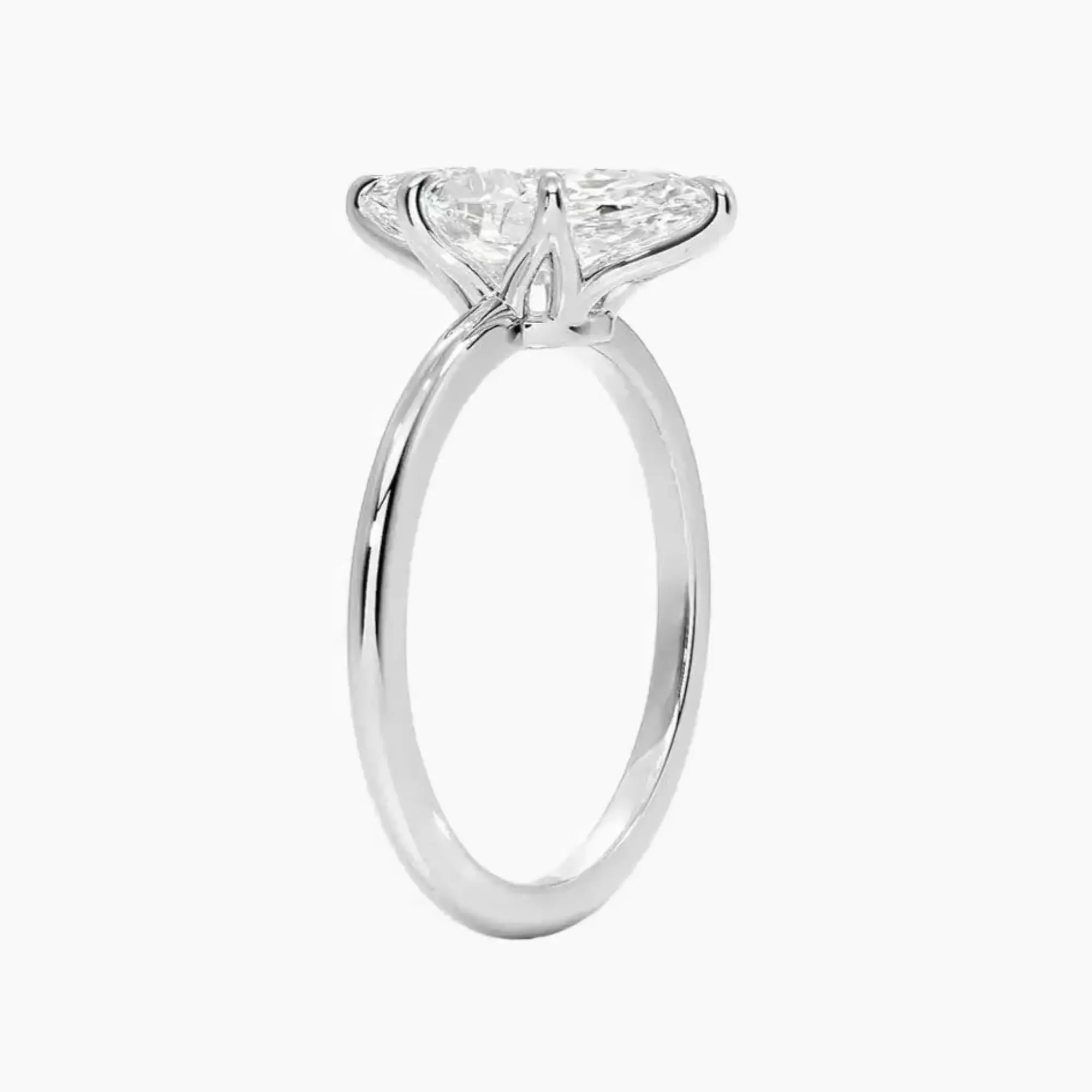 OBSER392 - Faye Solitaire Marquise engagement ring setting view 2
