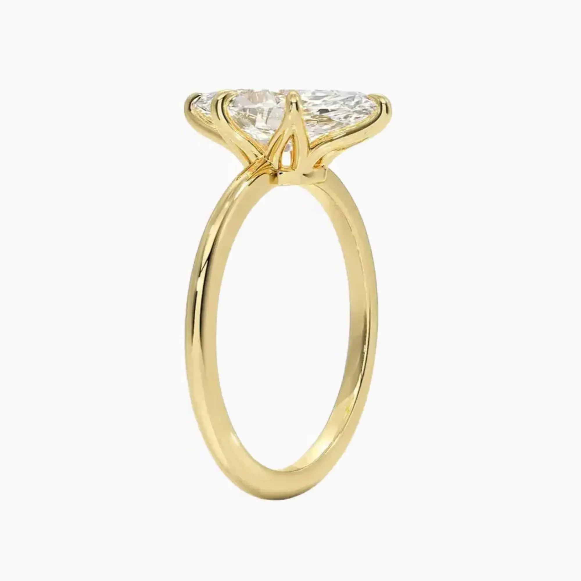 OBSER392 - Faye Solitaire Marquise engagement ring setting view 8