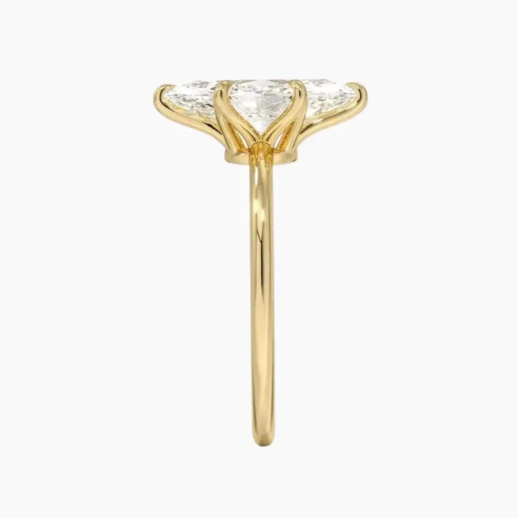 OBSER392 - Faye Solitaire Marquise engagement ring setting view 9