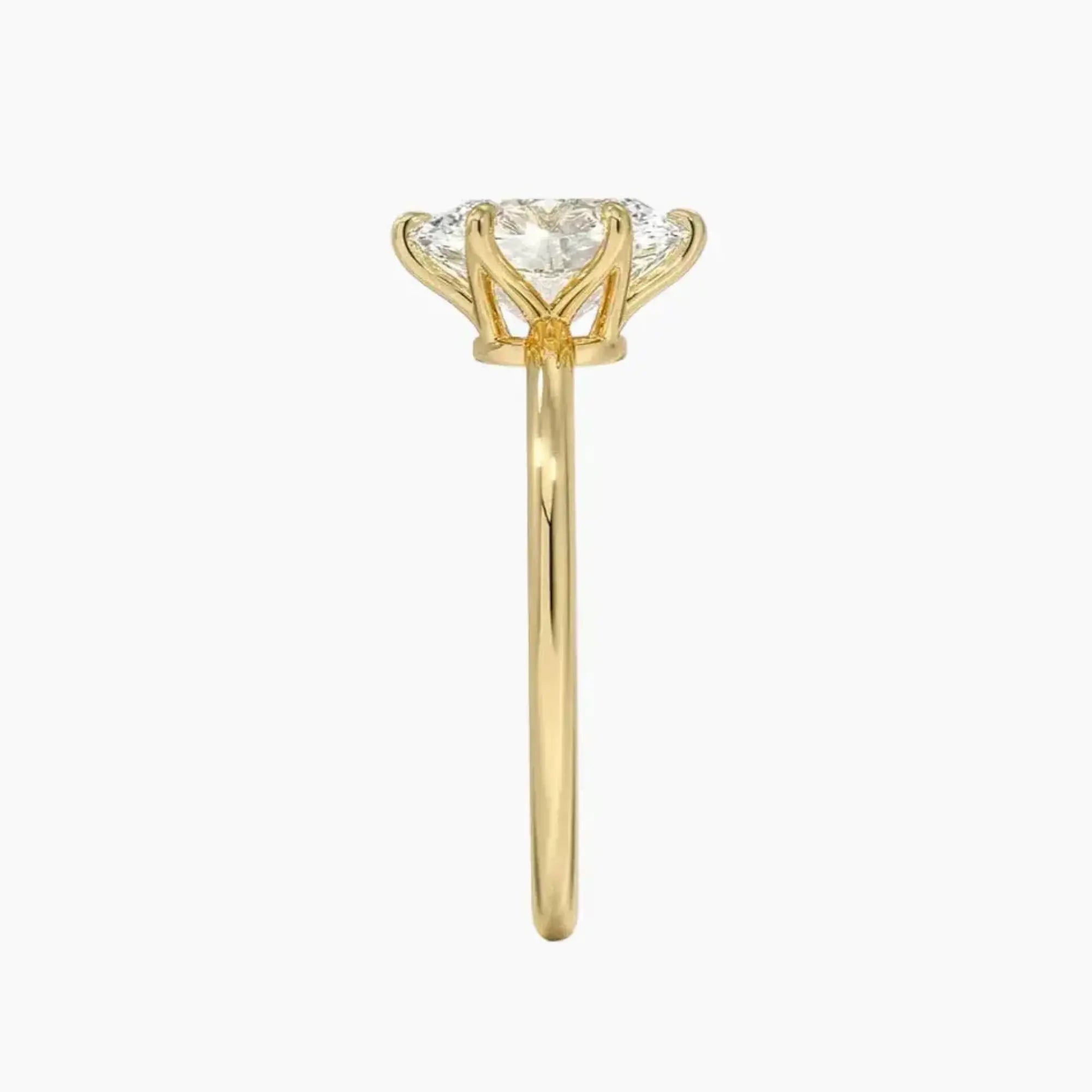 OBSER393 - Faye Solitaire Oval engagement ring setting view 9