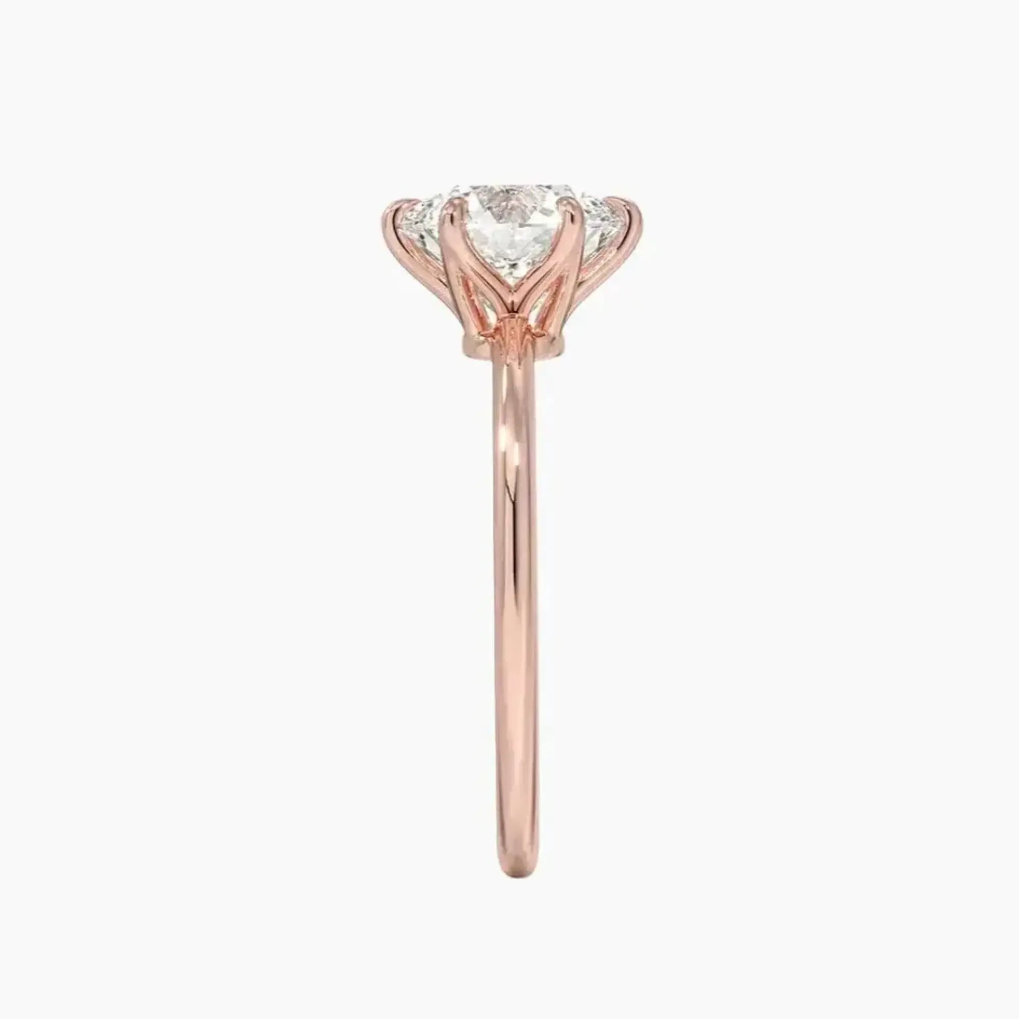OBSER160 - Faye Solitaire Round engagement ring setting view 6