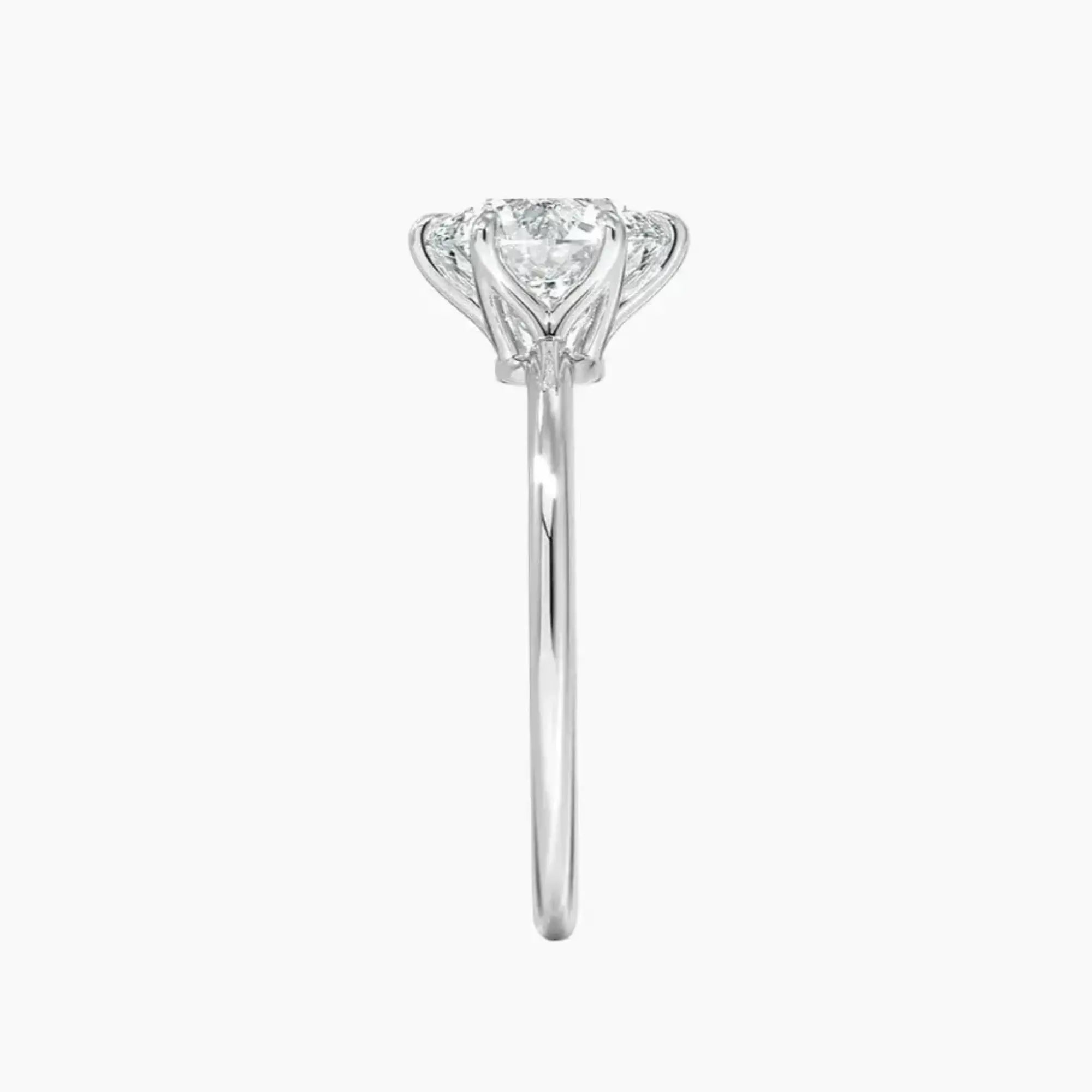 OBSER160 - Faye Solitaire Round engagement ring setting view 3