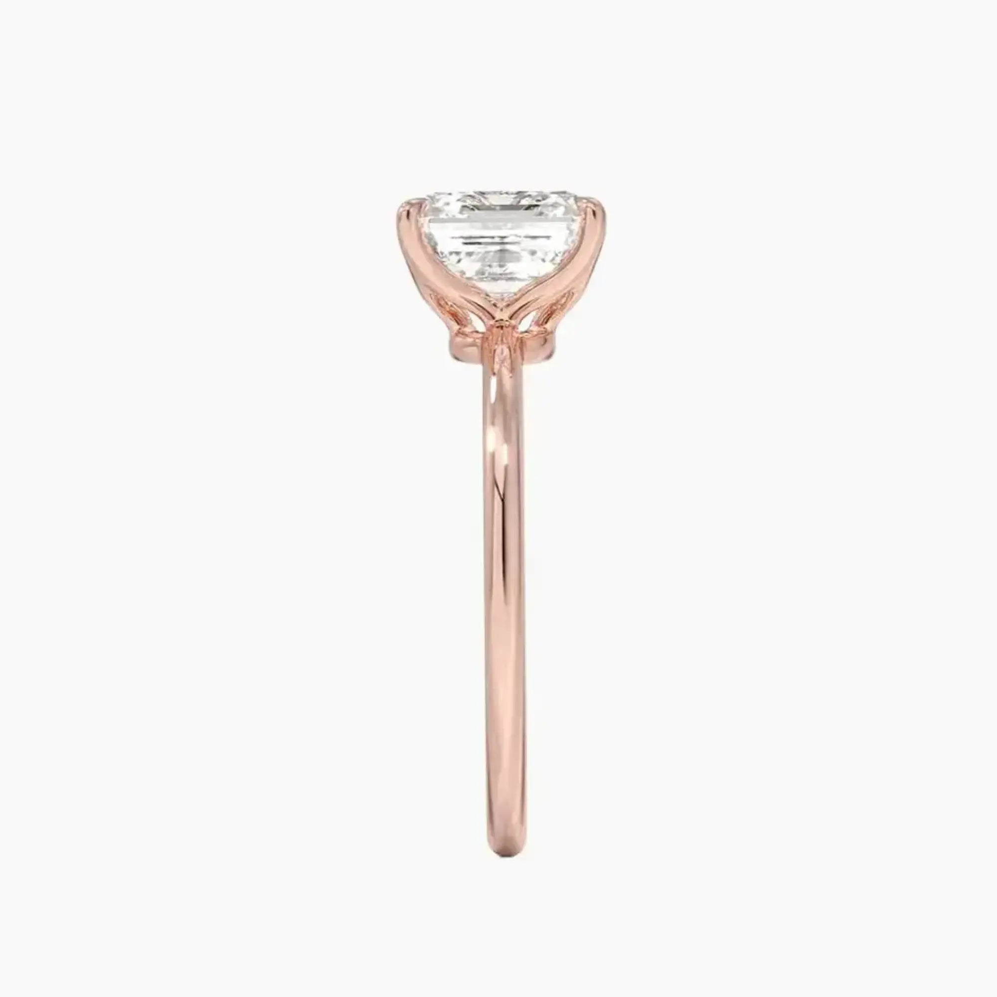 OBSER394 - Brielle Solitaire Asscher engagement ring setting view 6