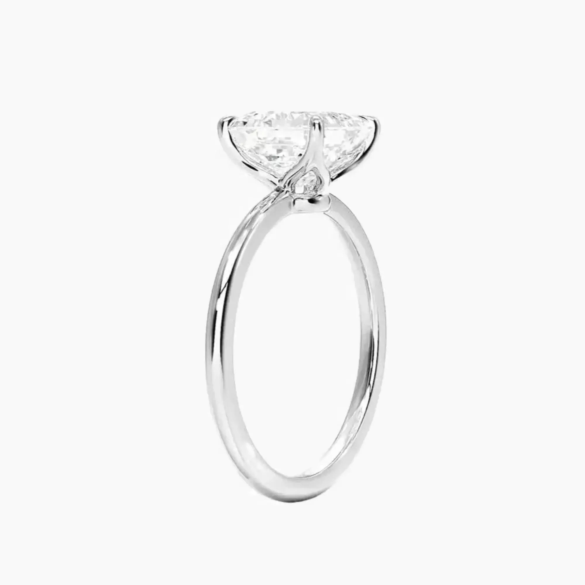 OBSER394 - Brielle Solitaire Asscher engagement ring setting view 2