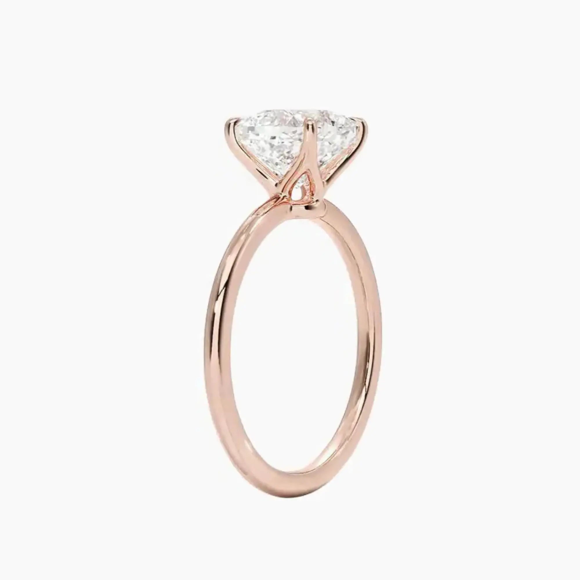 OBSER070 - Brielle Solitaire Cushion engagement ring setting view 5