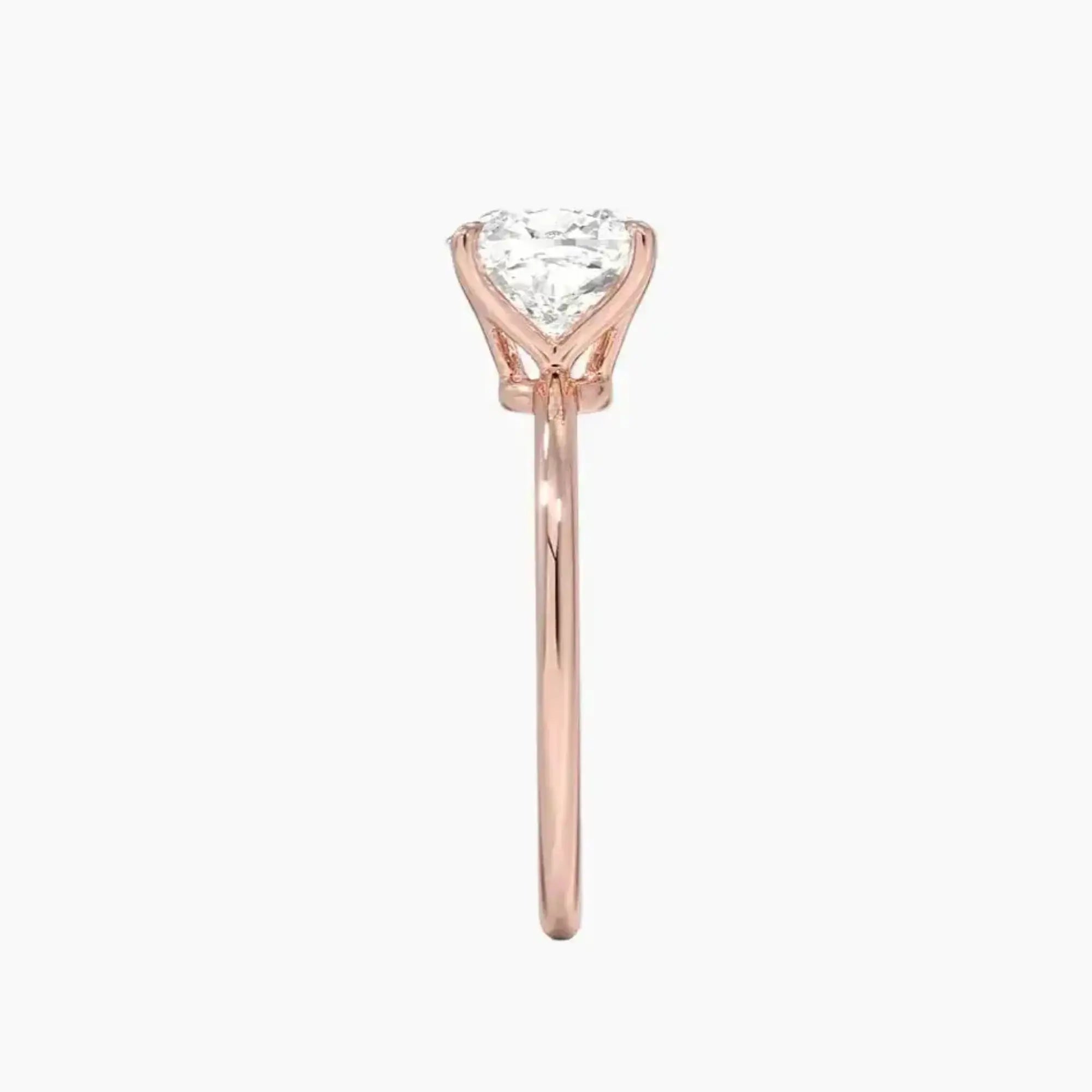 OBSER070 - Brielle Solitaire Cushion engagement ring setting view 6