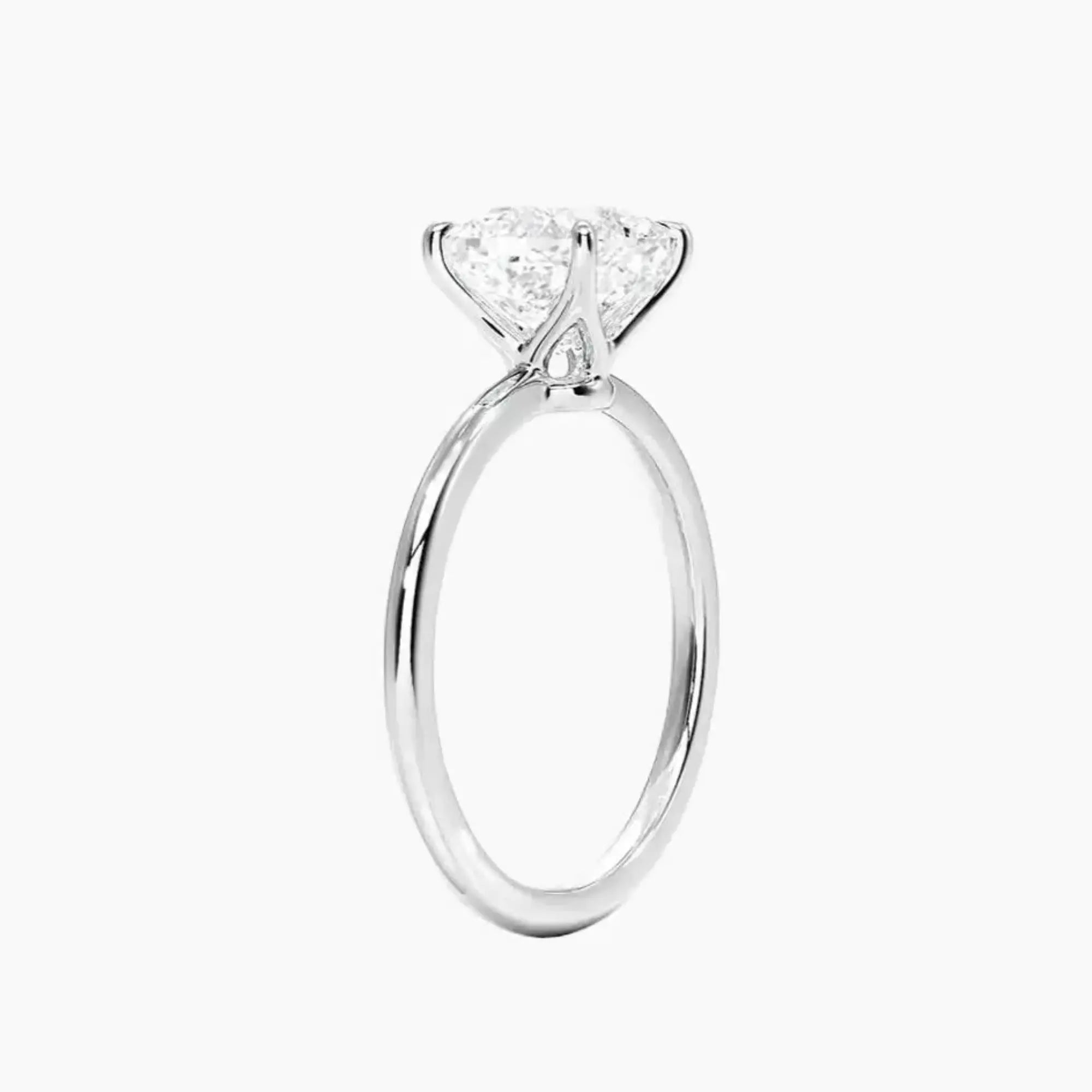 OBSER070 - Brielle Solitaire Cushion engagement ring setting view 2