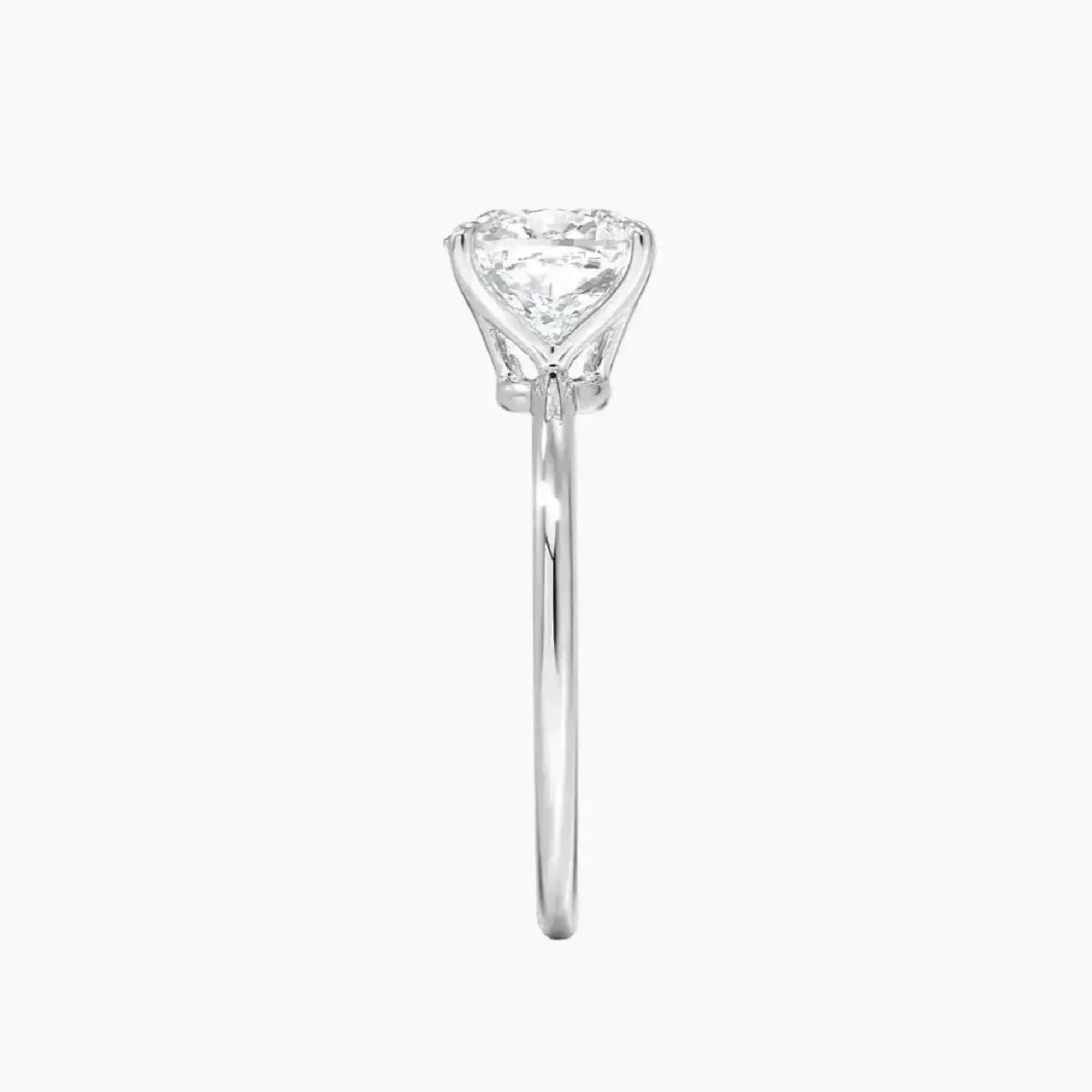 OBSER070 - Brielle Solitaire Cushion engagement ring setting view 3