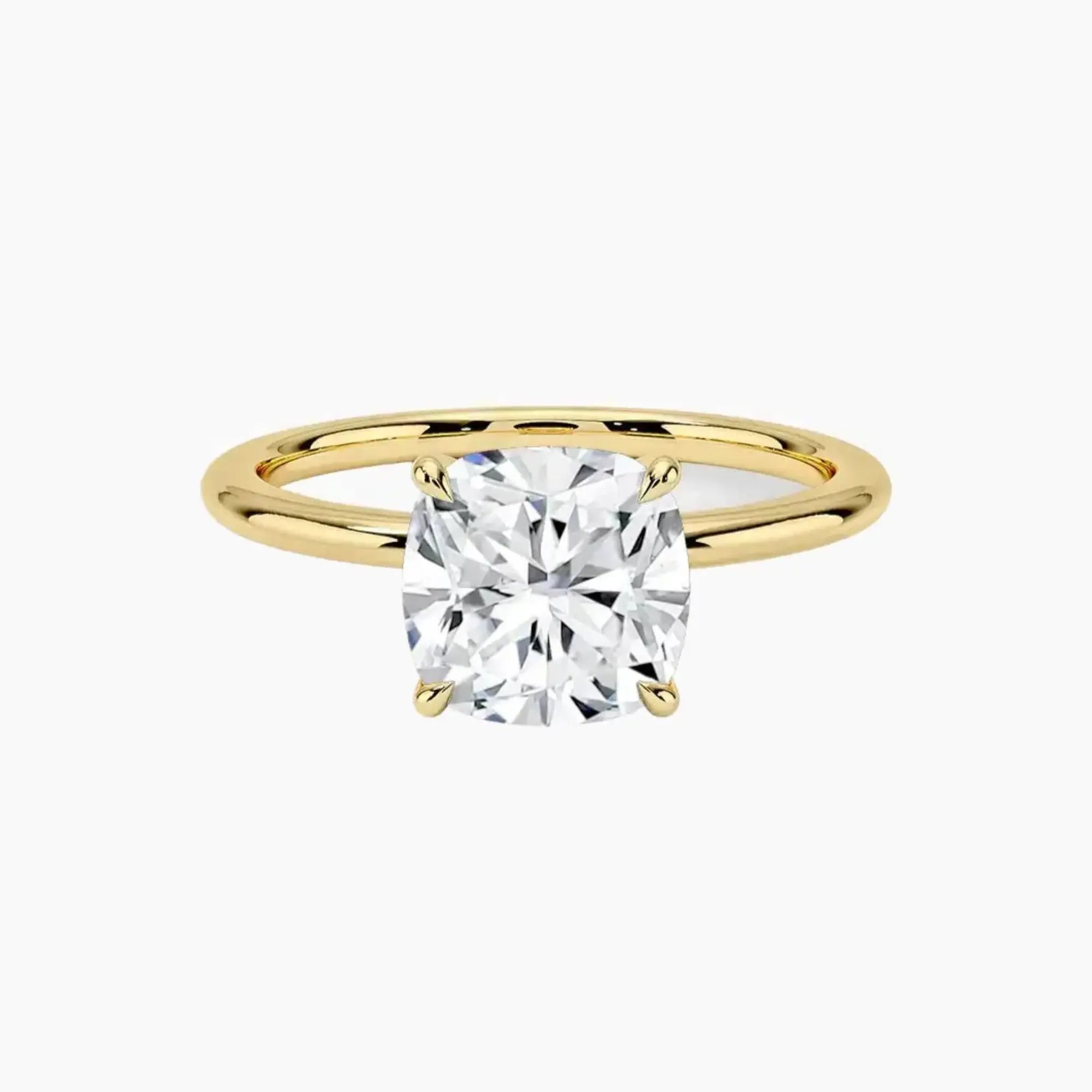 OBSER070 - Brielle Solitaire Cushion engagement ring setting view 7