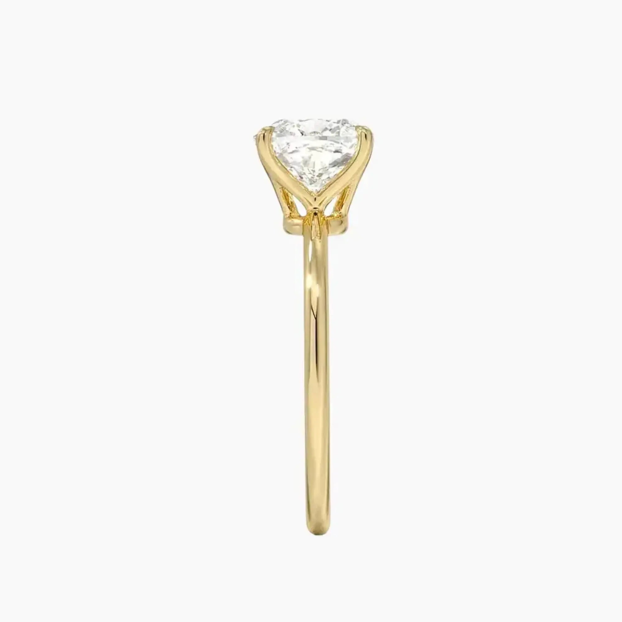 OBSER070 - Brielle Solitaire Cushion engagement ring setting view 9