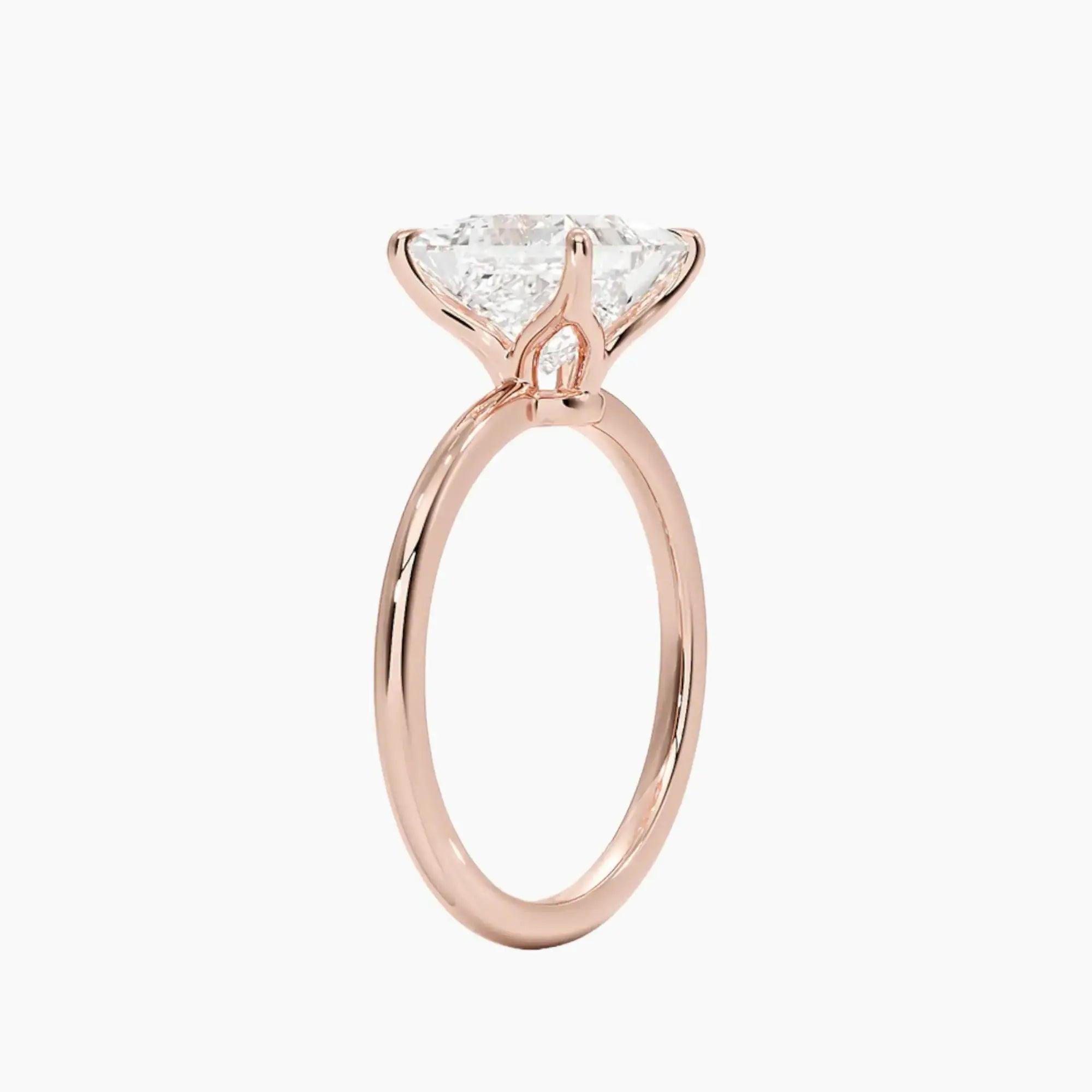OBSER395 - Brielle Solitaire Princess engagement ring setting view 5