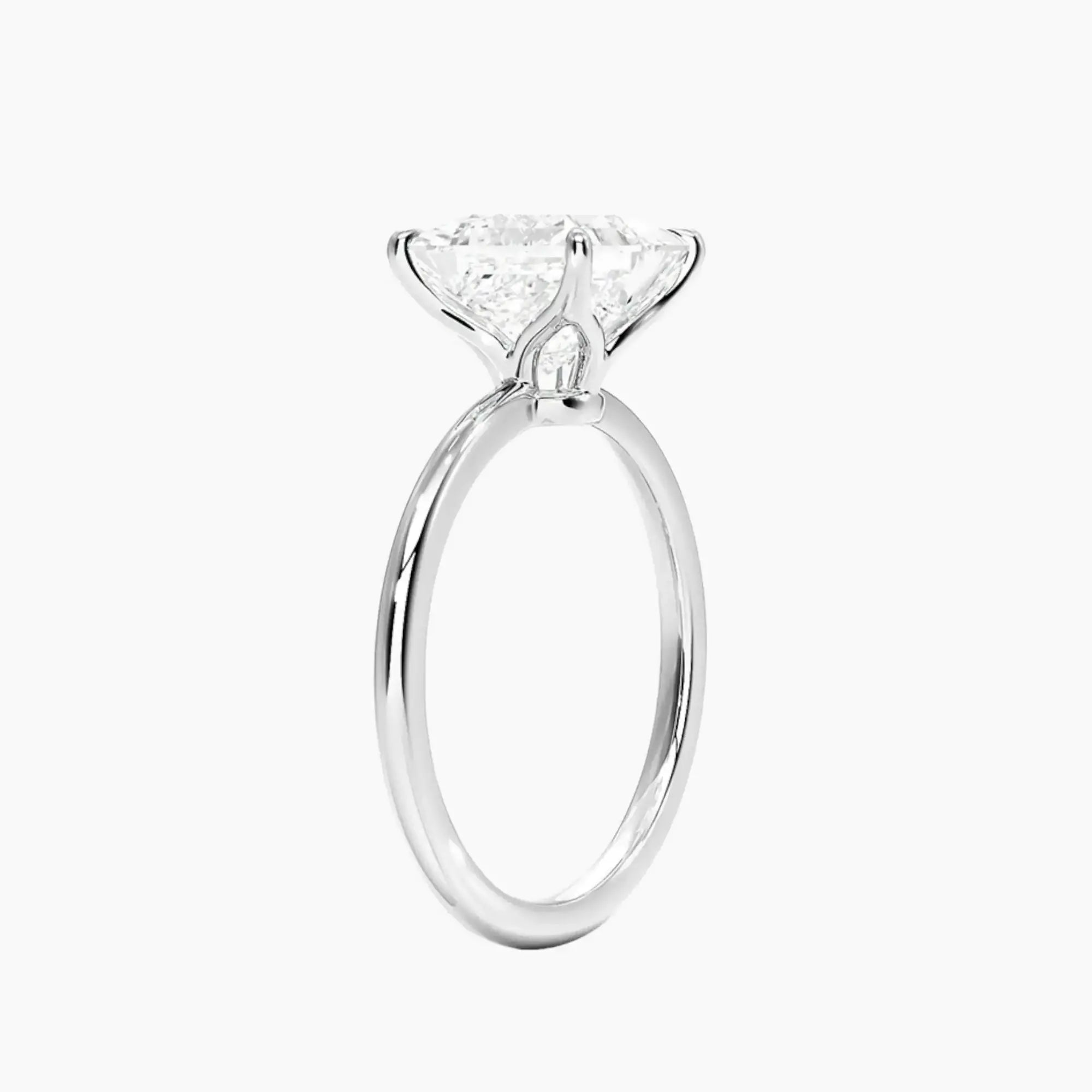 OBSER395 - Brielle Solitaire Princess engagement ring setting view 2