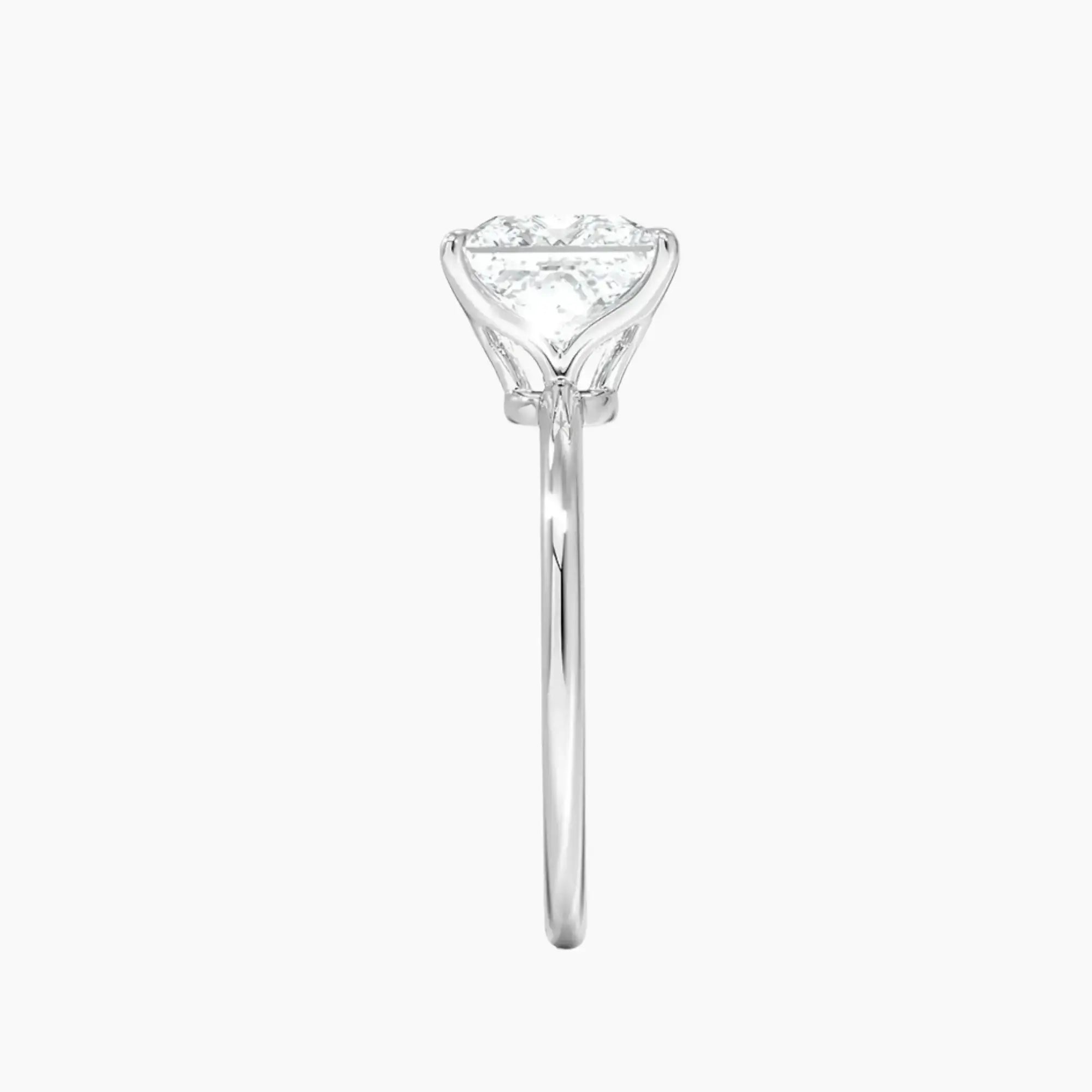 OBSER395 - Brielle Solitaire Princess engagement ring setting view 3