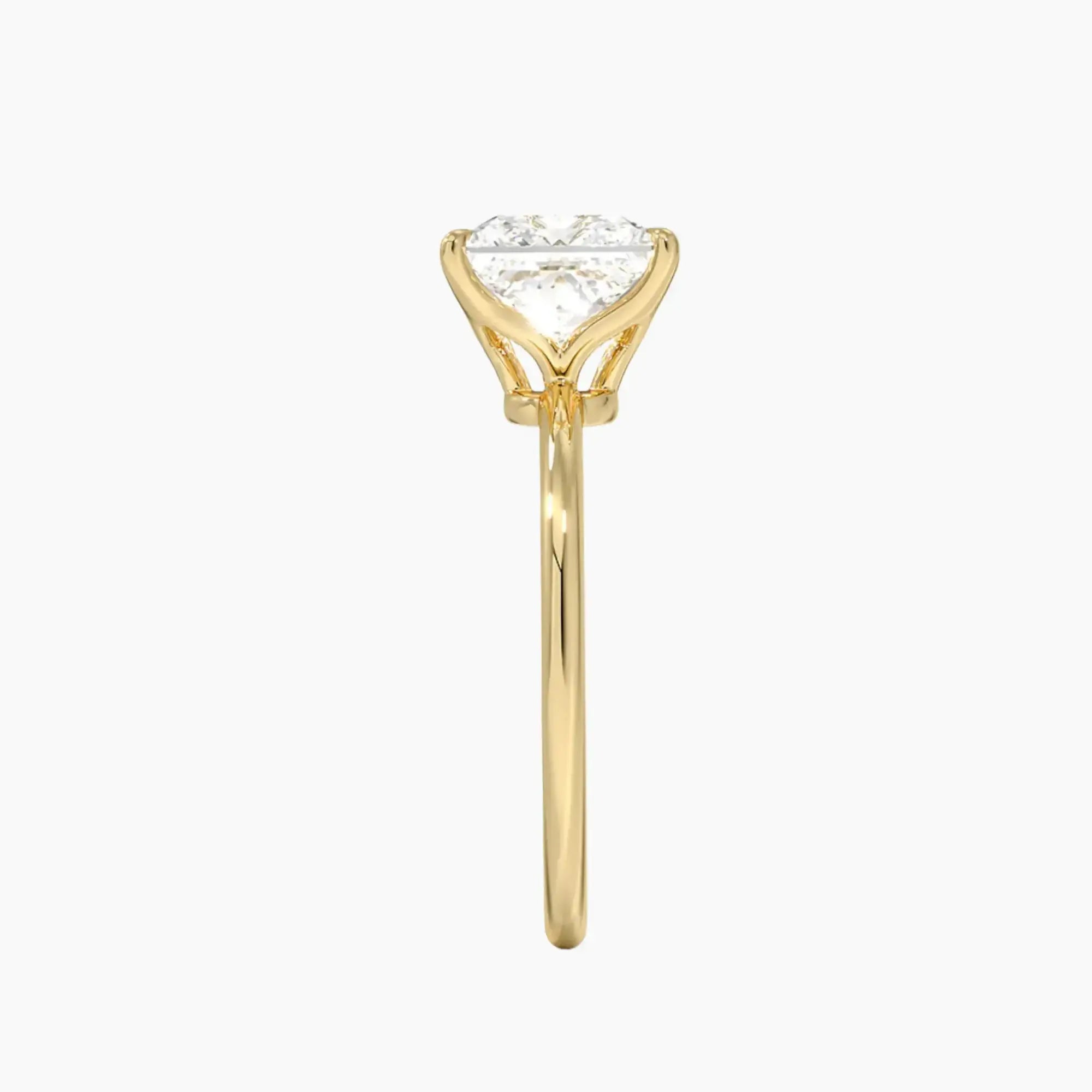 OBSER395 - Brielle Solitaire Princess engagement ring setting view 9