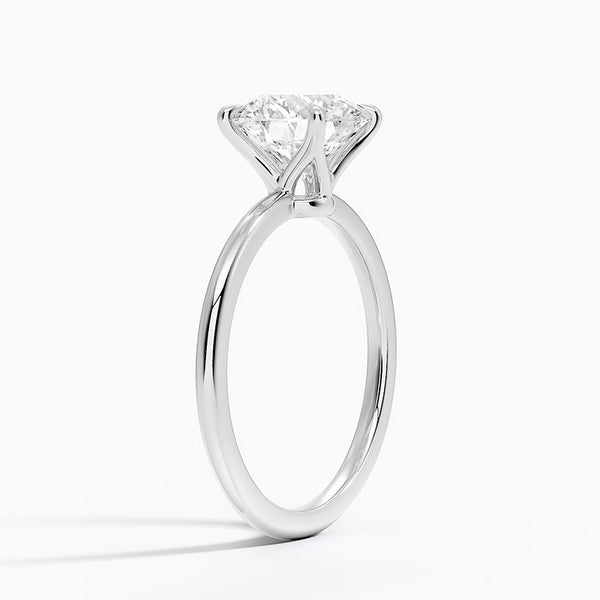 Petite Elodie Solitaire Engagement Ring [Setting Only] - EC114