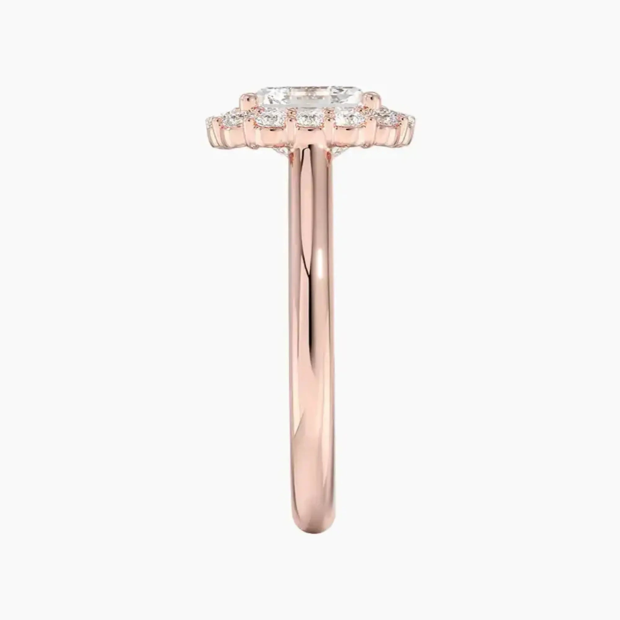 OBSER442 - Fiora Halo Asscher engagement ring setting view 6