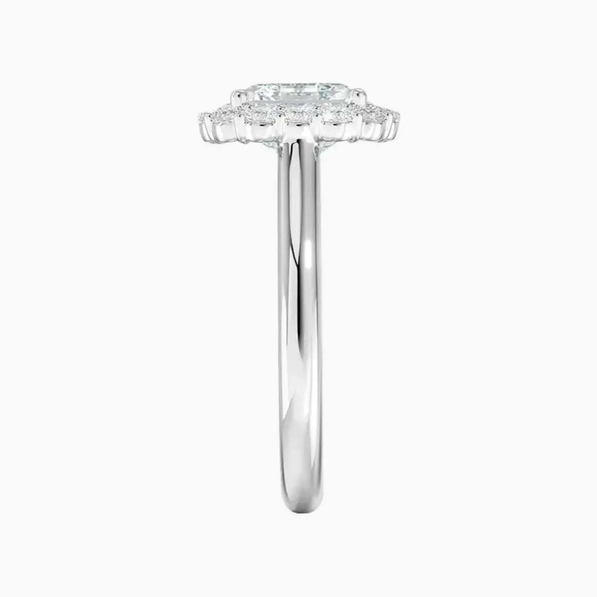 OBSER442 - Fiora Halo Asscher engagement ring setting view 3