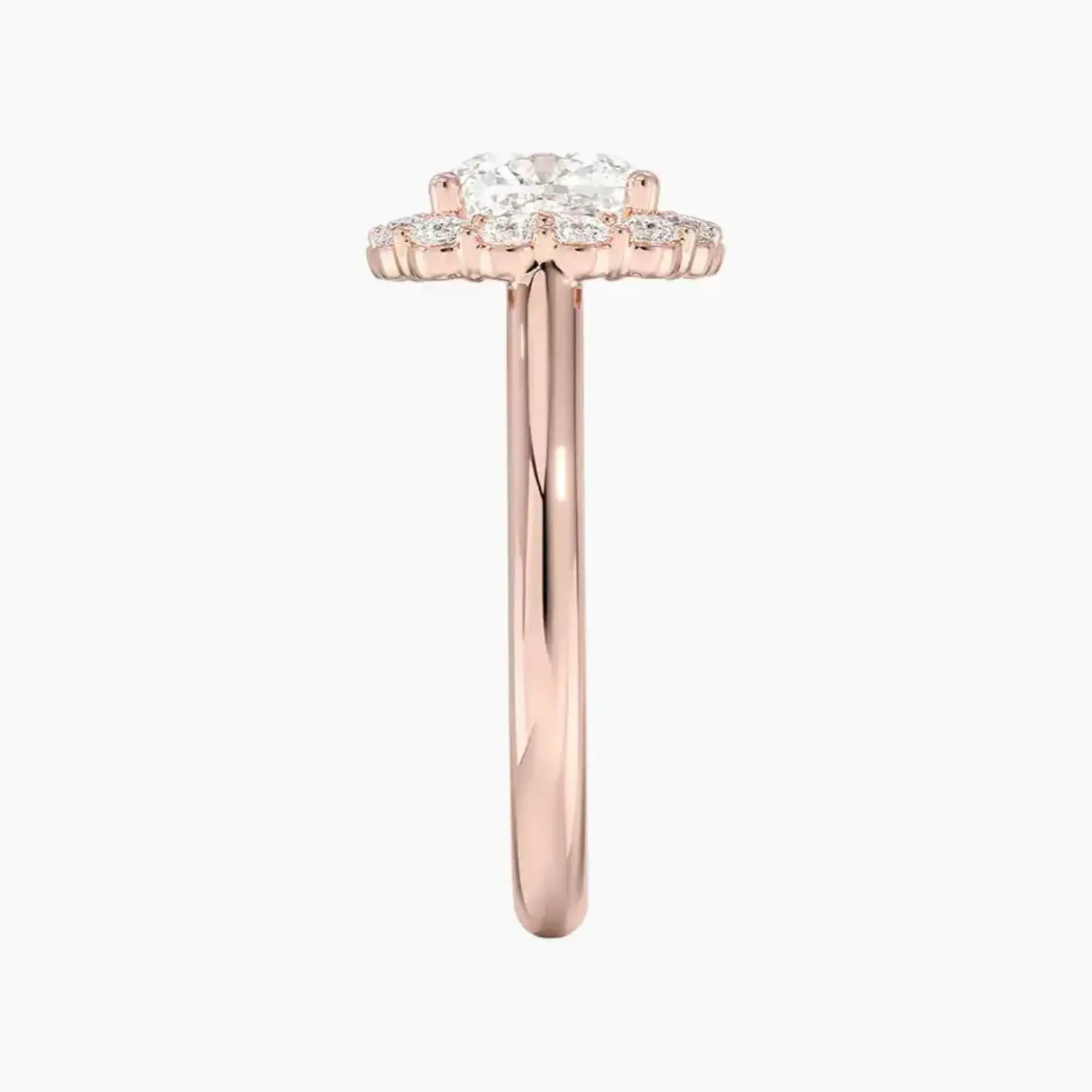 OBSER447 - Fiora Halo Cushion engagement ring setting view 6