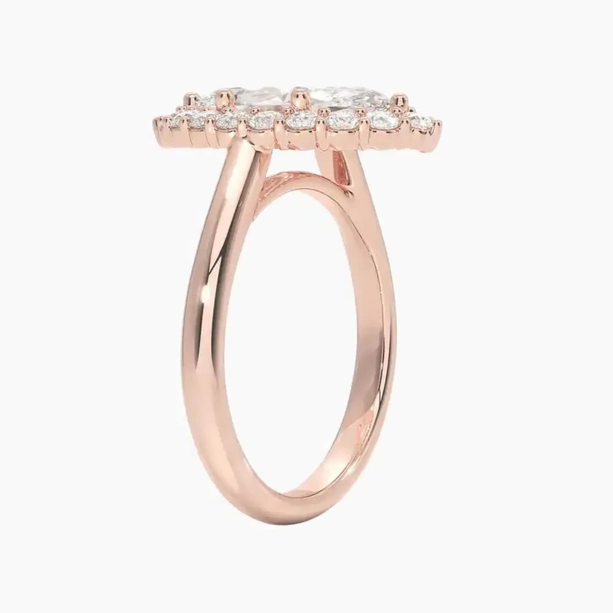 OBSER443 - Fiora Halo Marquise engagement ring setting view 5