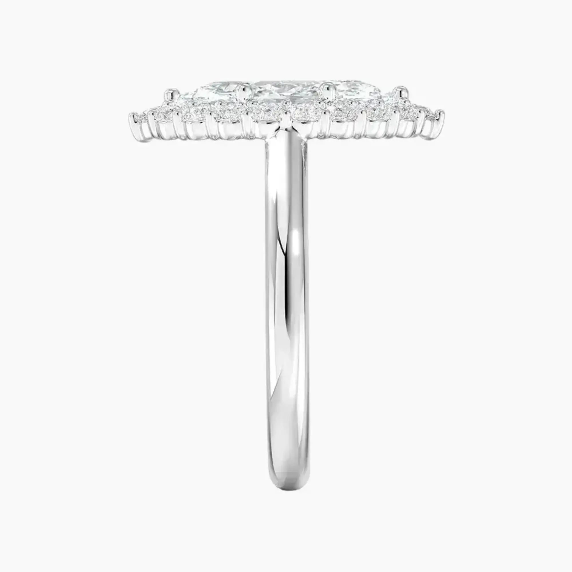 OBSER443 - Fiora Halo Marquise engagement ring setting view 3
